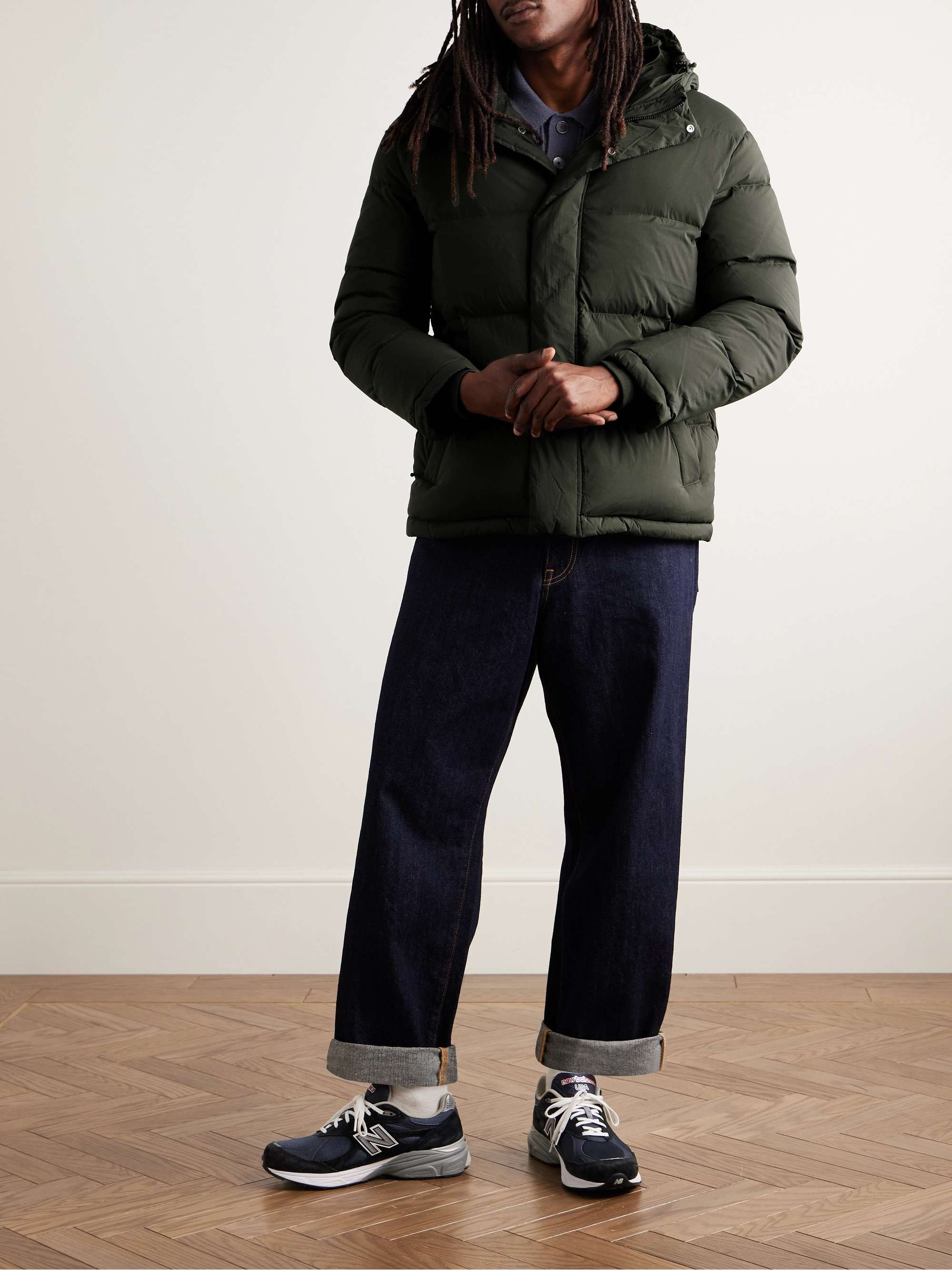 Matthew 8245 Quilted Padded Recycled-Shell Hooded Down Jacket view