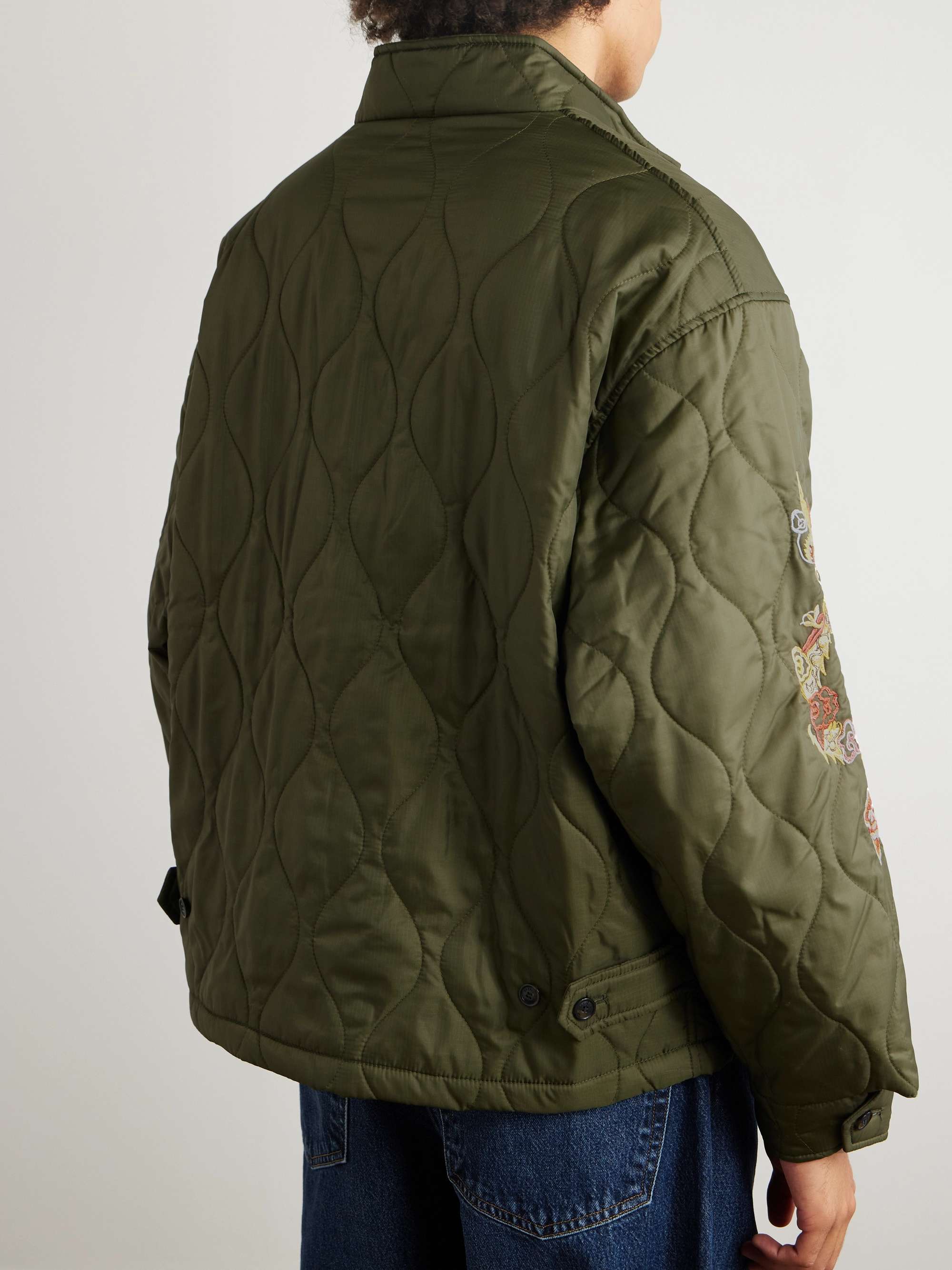 + Neighborhood G4 Embroidered Quilted Shell Jacket view