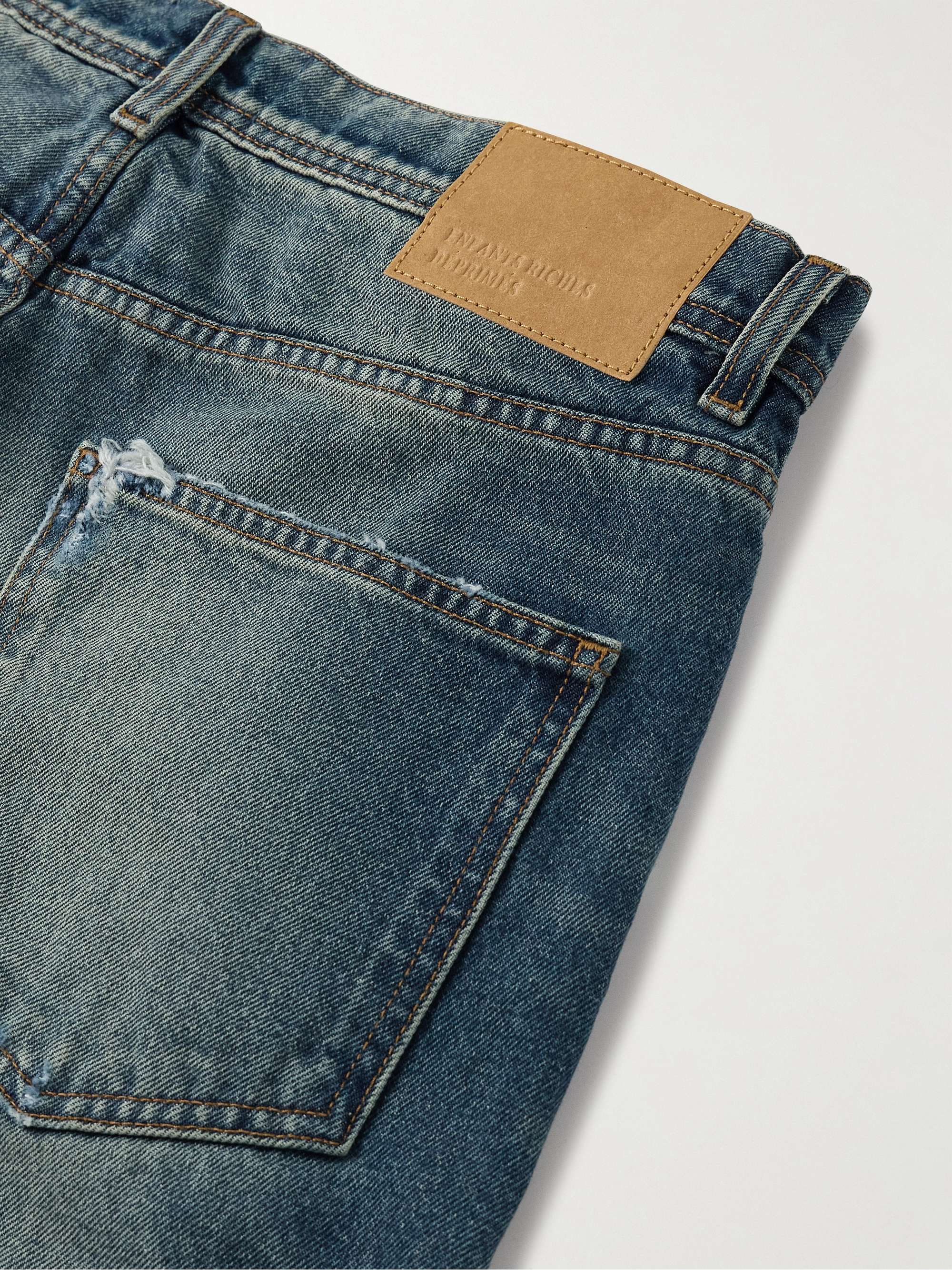 Straight-Leg Distressed Jeans view