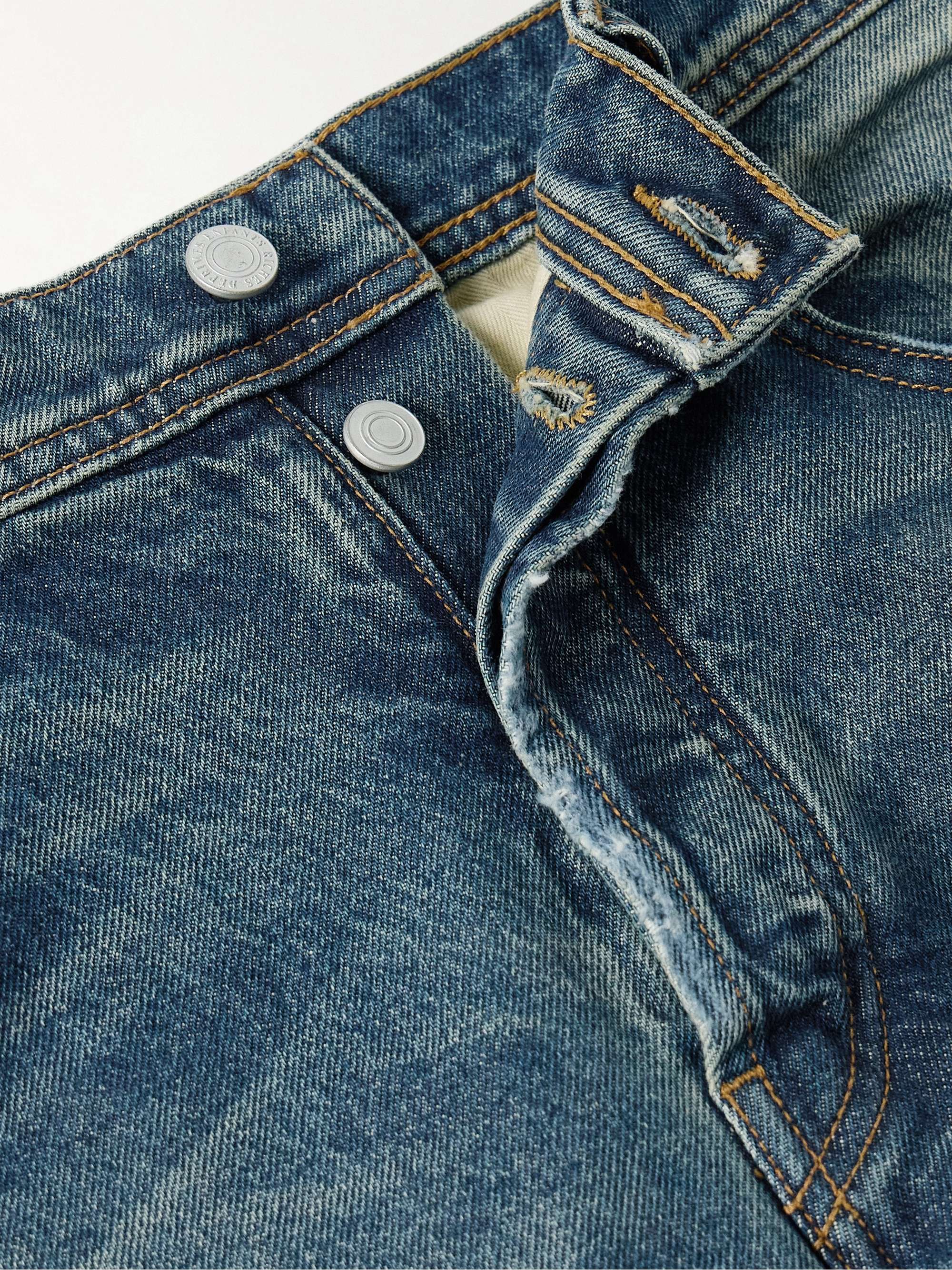 Straight-Leg Distressed Jeans view