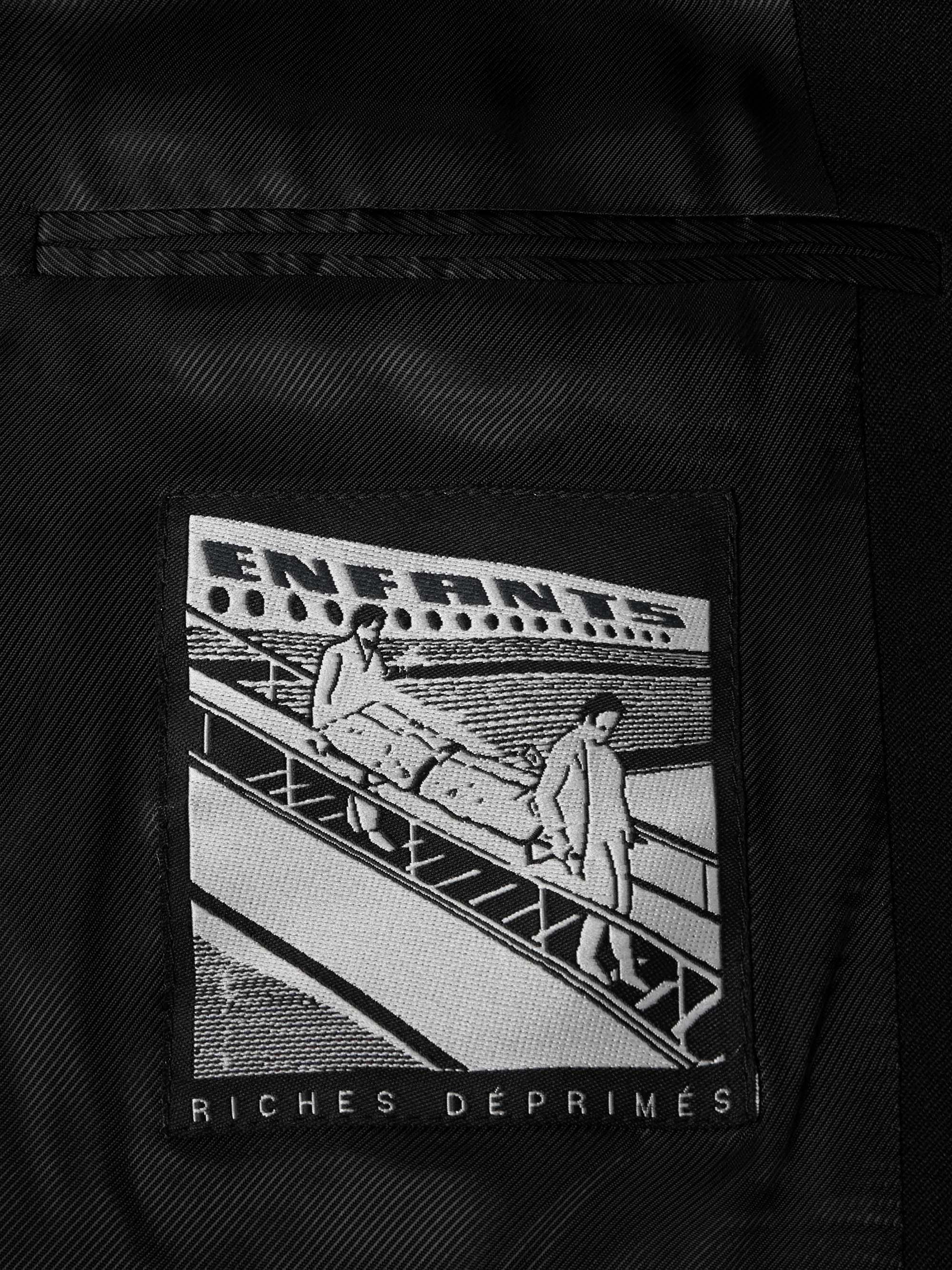 Boiler Room Oversized Double-Breasted Wool-Gabardine Blazer view