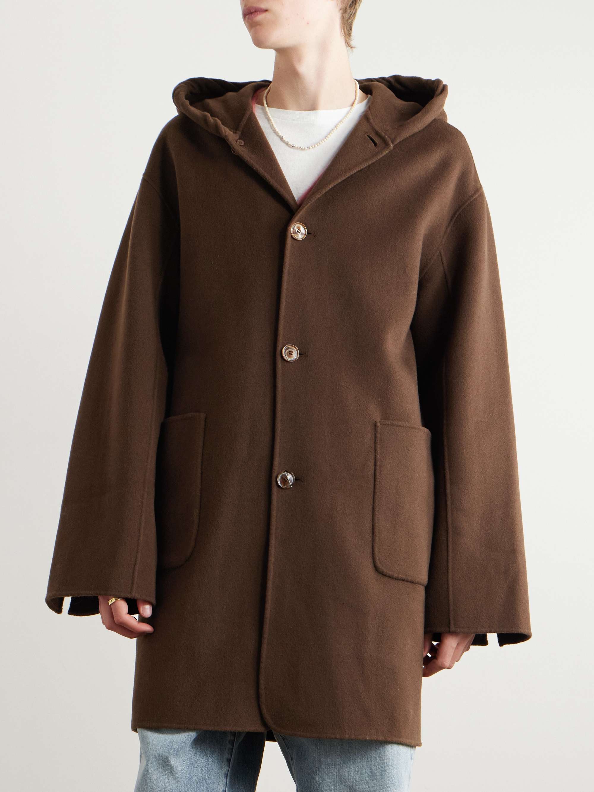 Yves Wool-Blend Hooded Coat view
