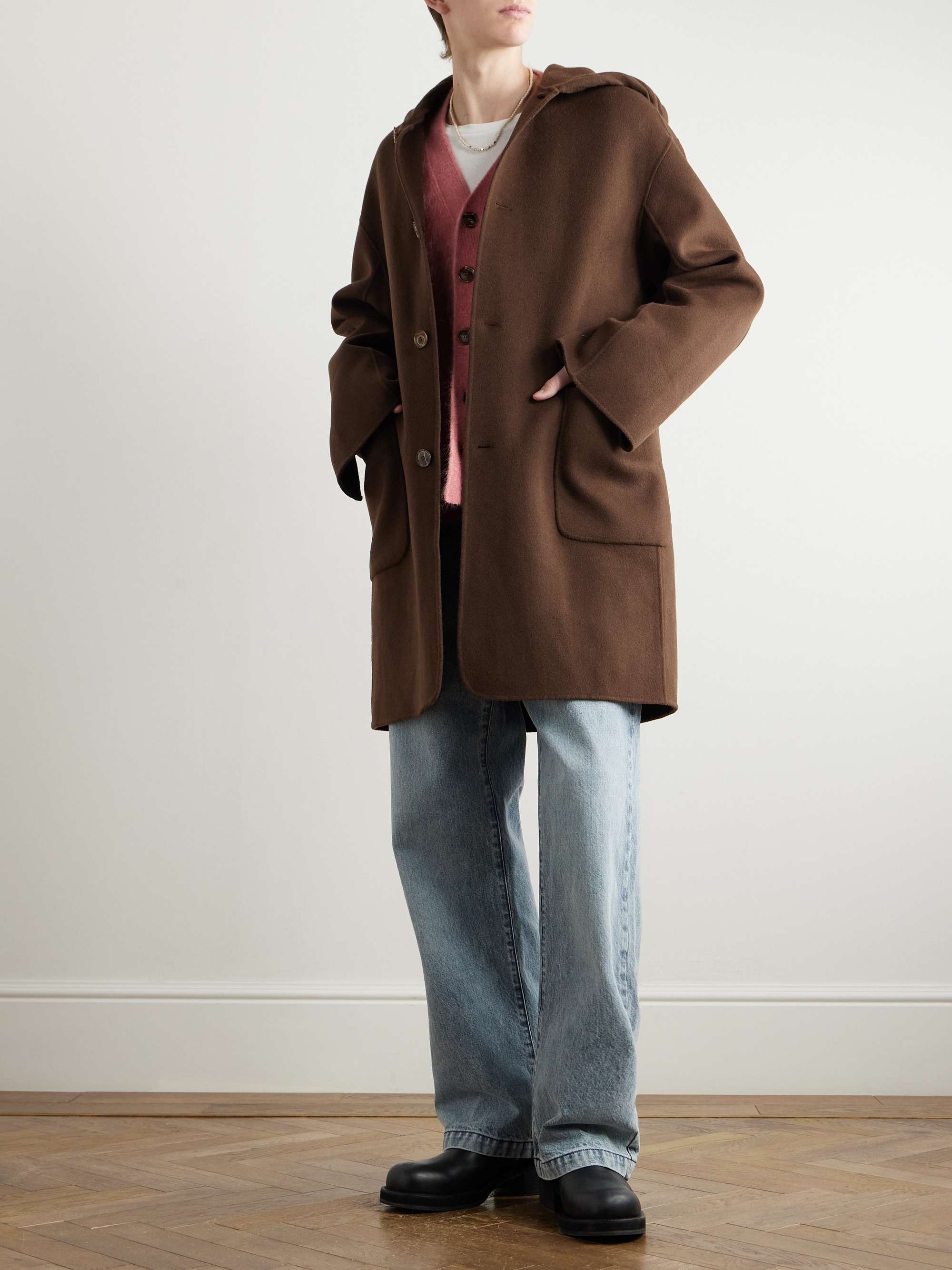 Yves Wool-Blend Hooded Coat view