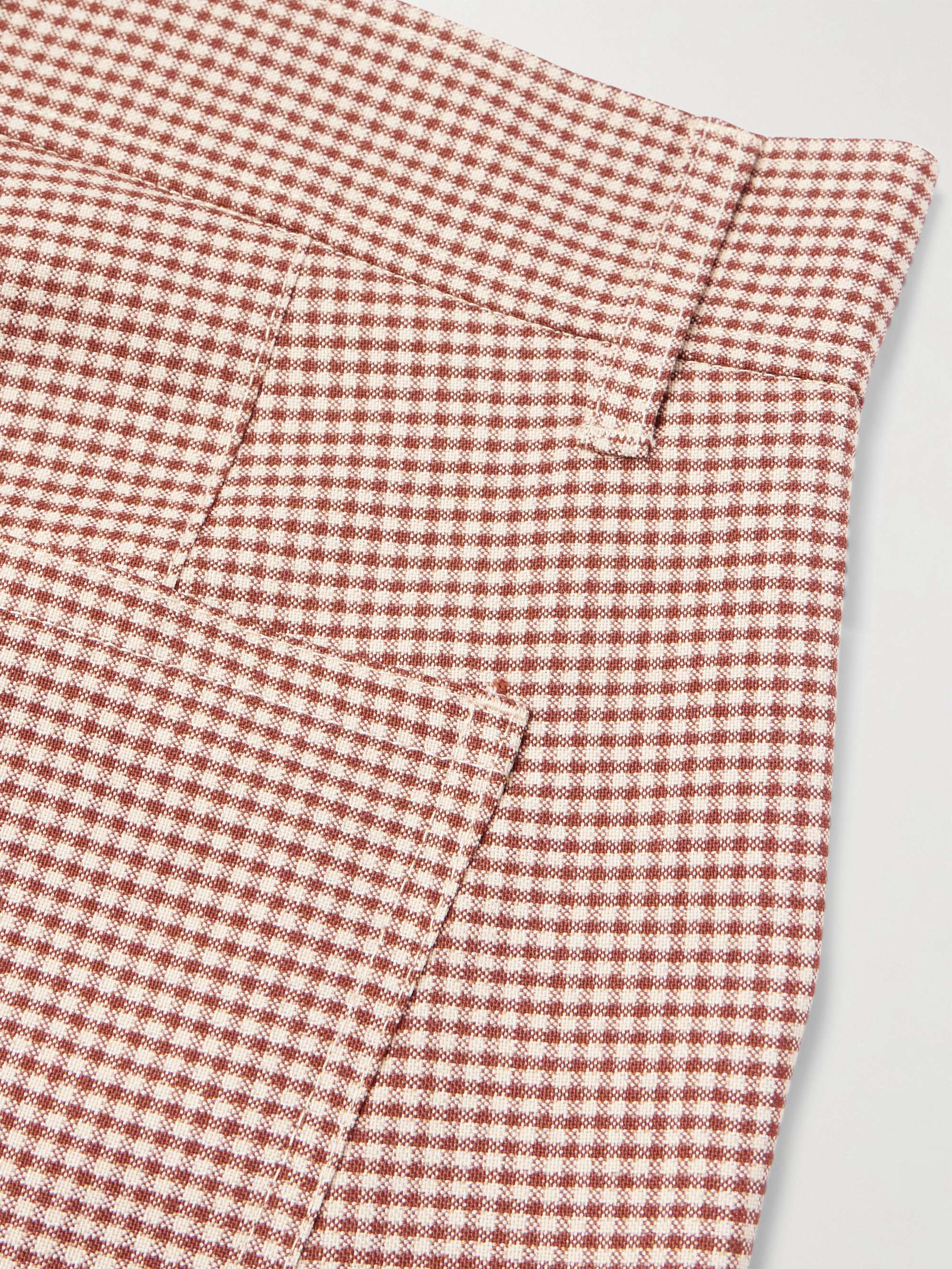 Tavares Flared Gingham Woven Suit Trousers view