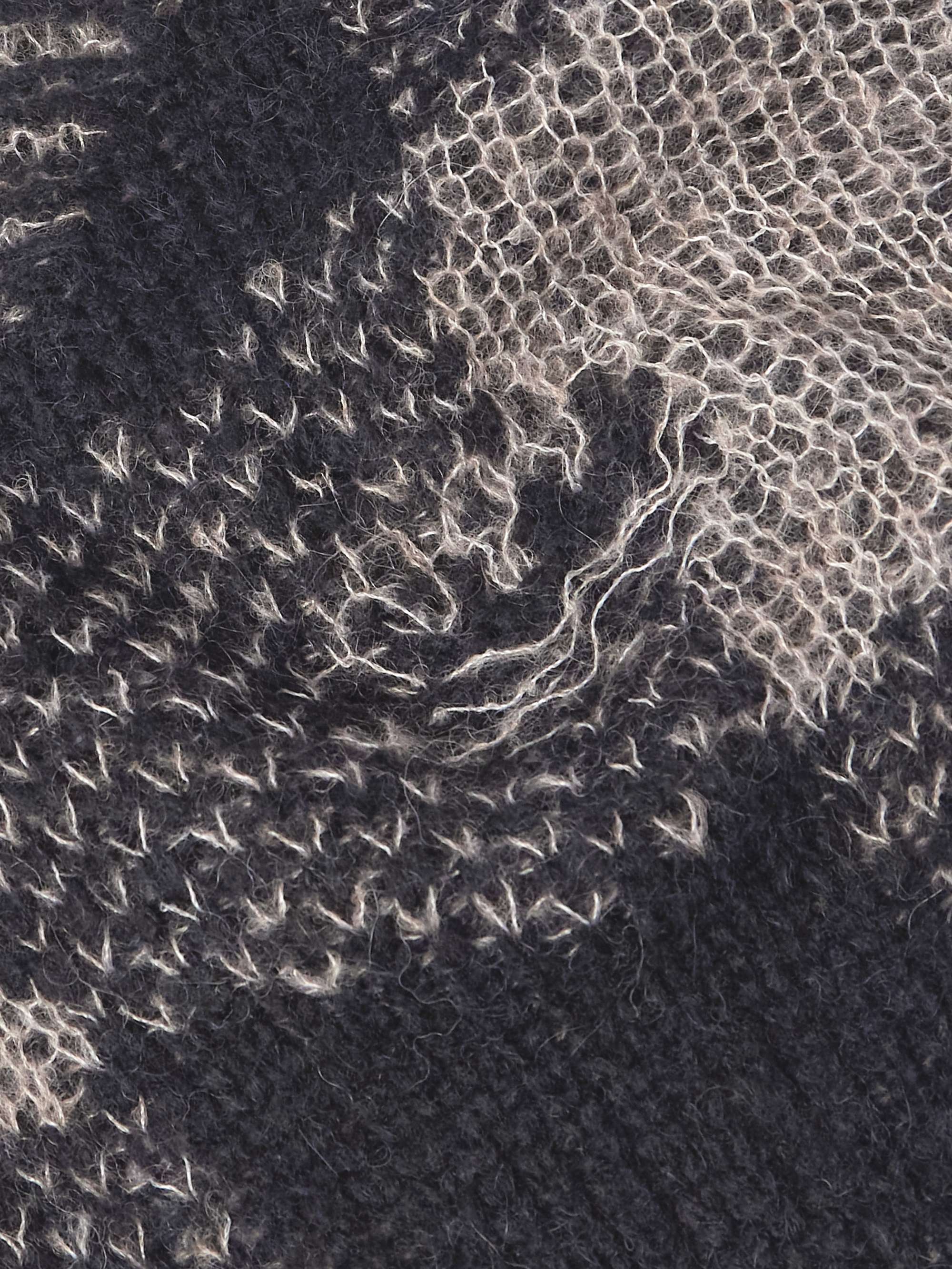 Sonar Distressed Checked Open-Knit Sweater view