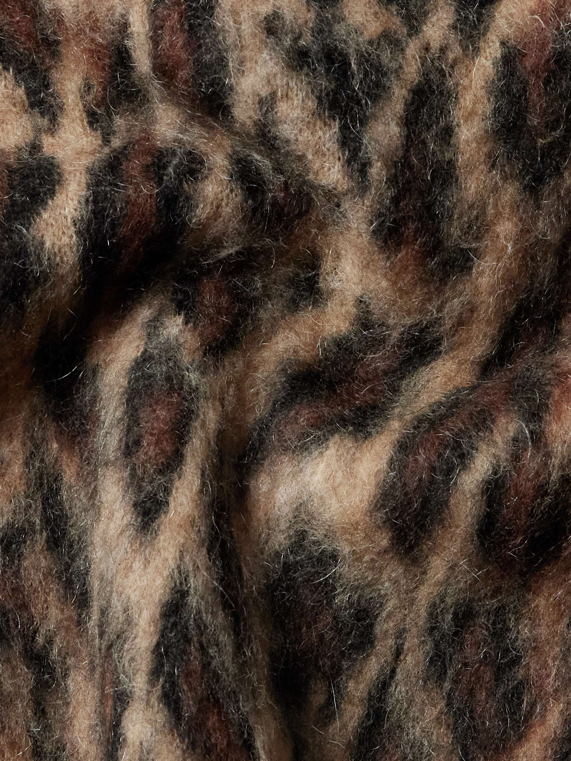 Leopard-Jacquard Brushed-Knit Cardigan view