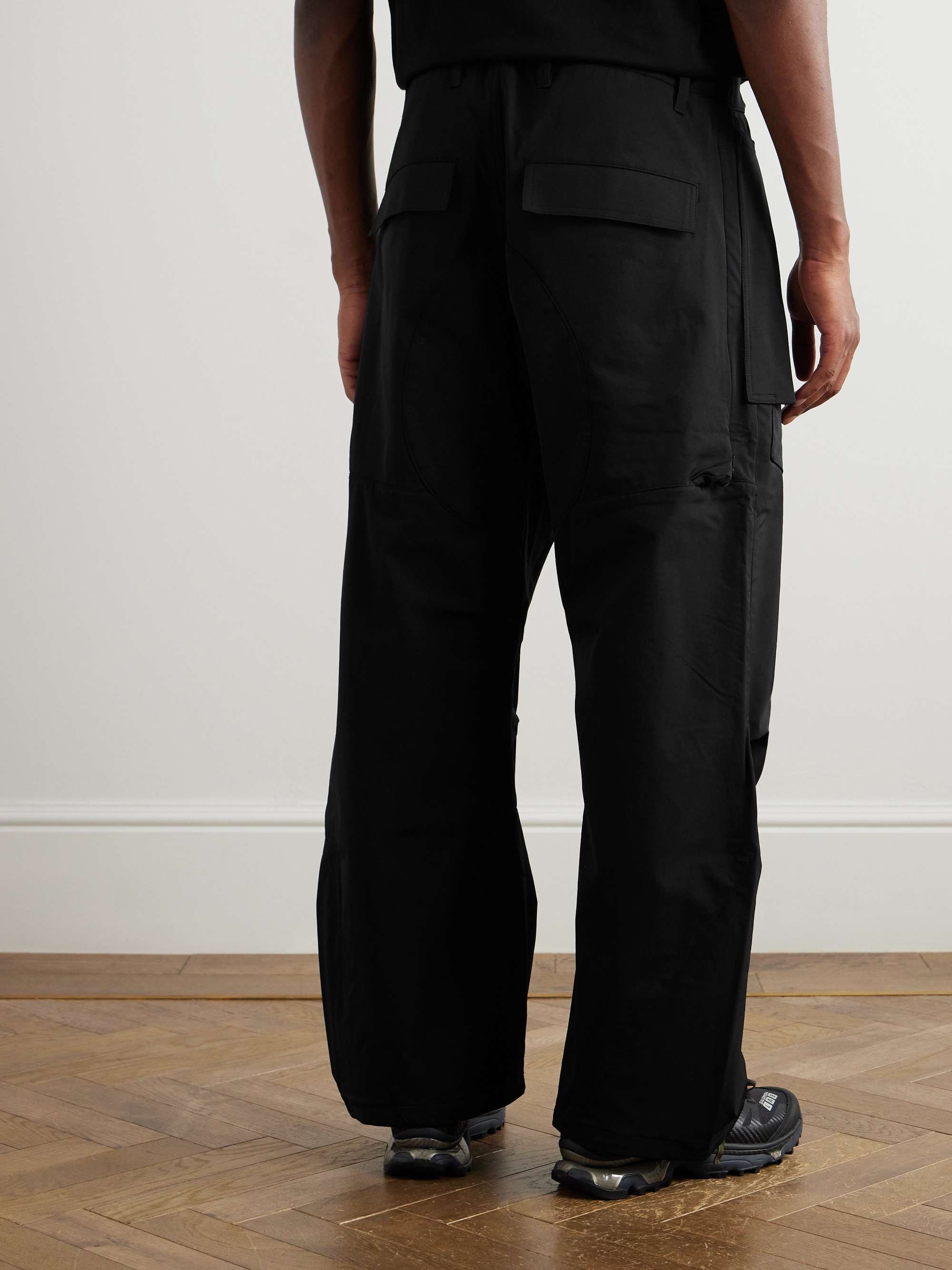 Straight-Leg Webbing-Trimmed Schoeller® Dryskin™ Cargo Trousers view