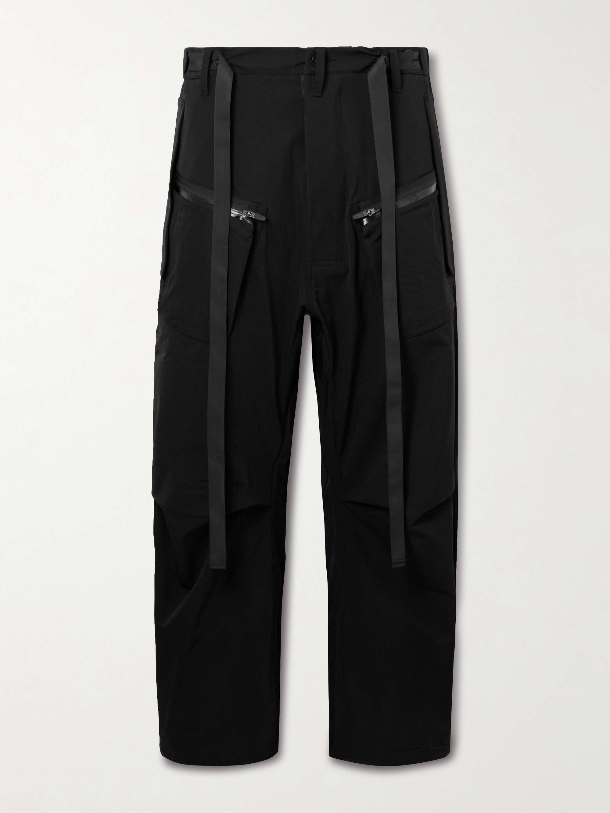 Straight-Leg Webbing-Trimmed Schoeller® Dryskin™ Cargo Trousers view