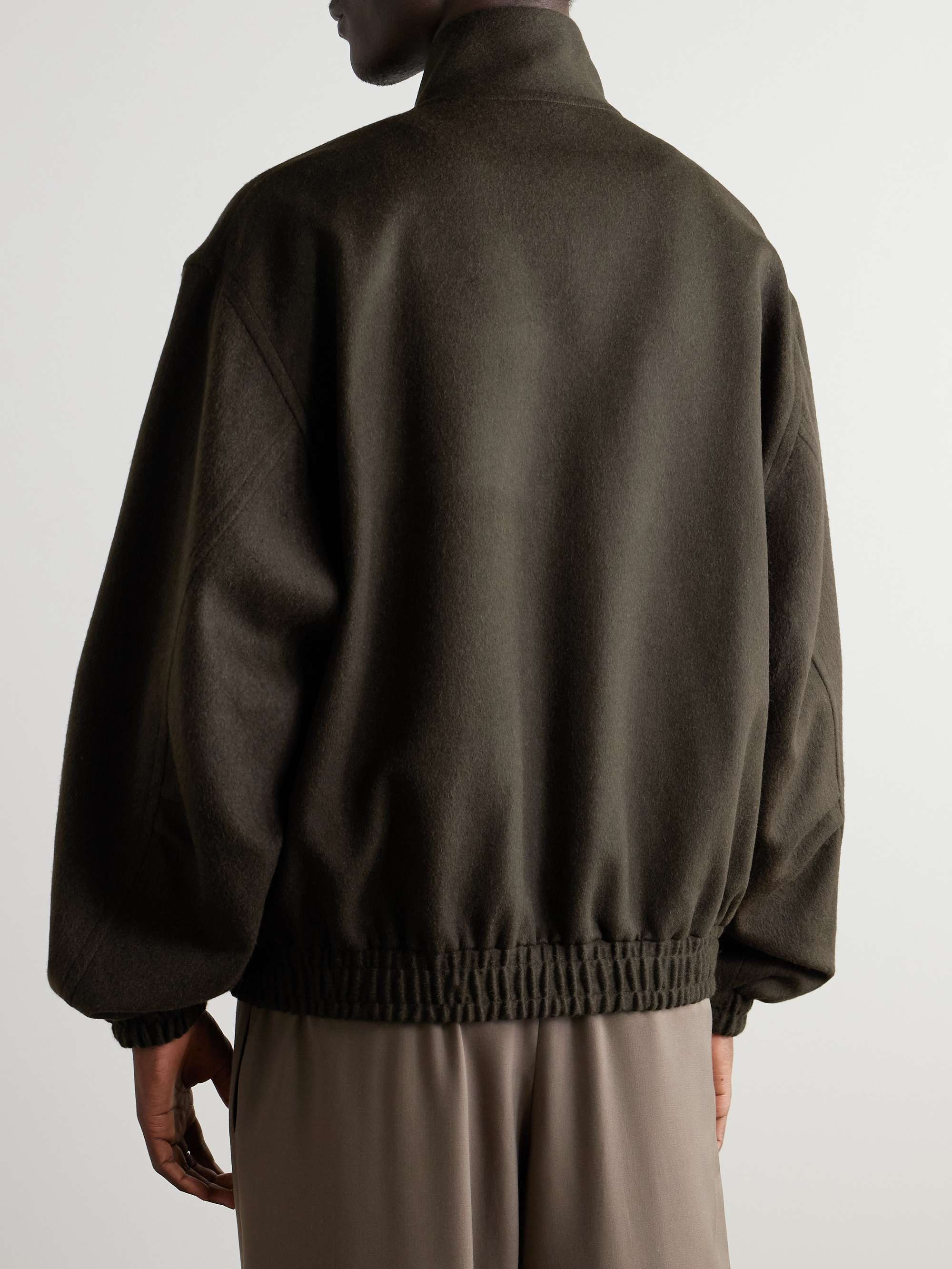 Oversized Camel Hair Blouson Jacket view