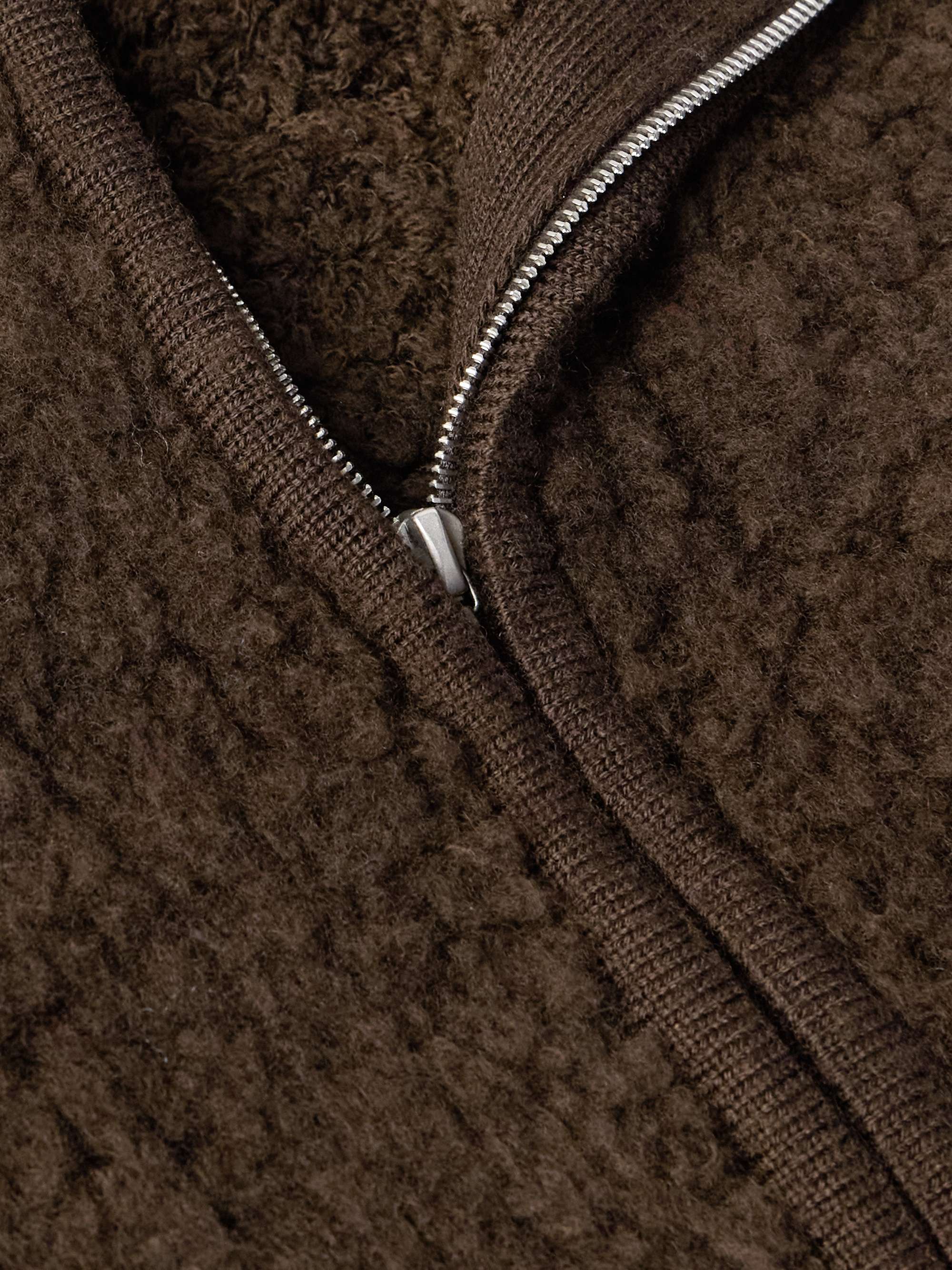 Boa Wool-Blend Bouclé Half-Zip Sweater view