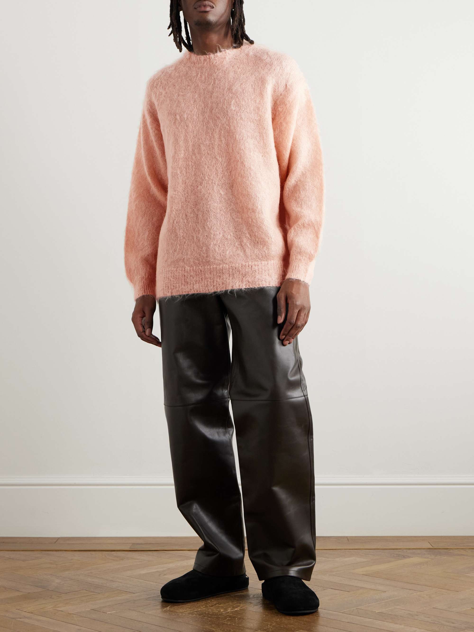 Oversized Brushed Mohair and Wool-Blend Sweater view