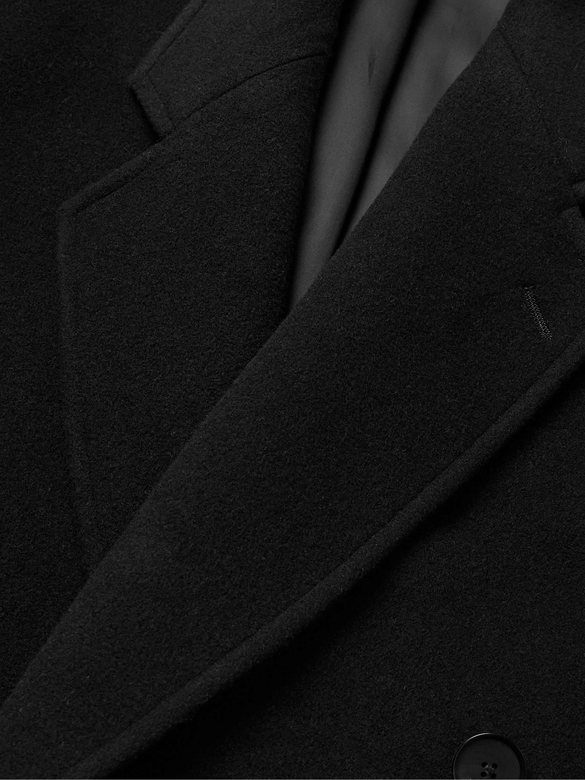 Oversized Double-Breasted Super 160s Wool Coat view