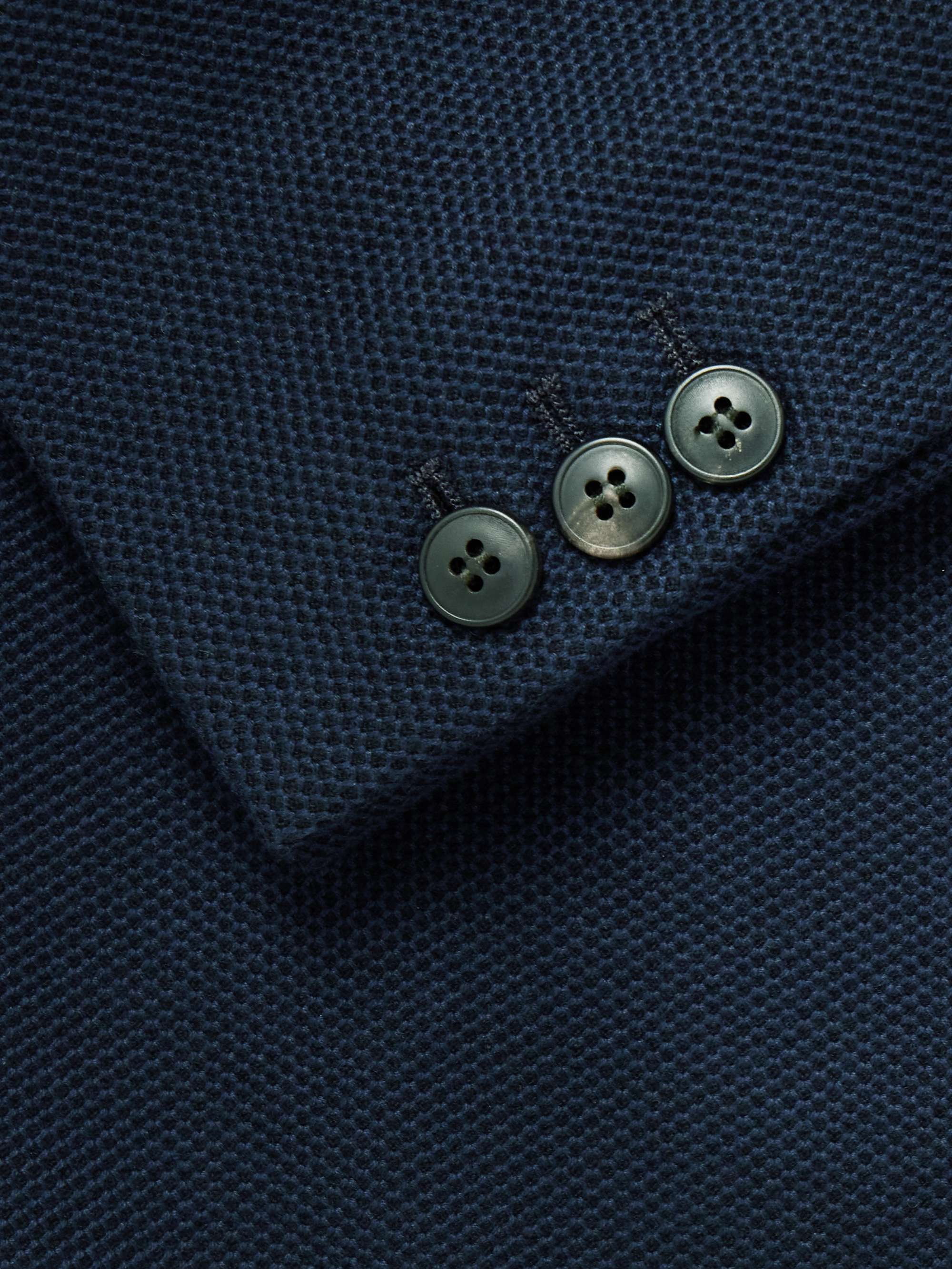 Unstructured Cotton-Piqué Blazer view