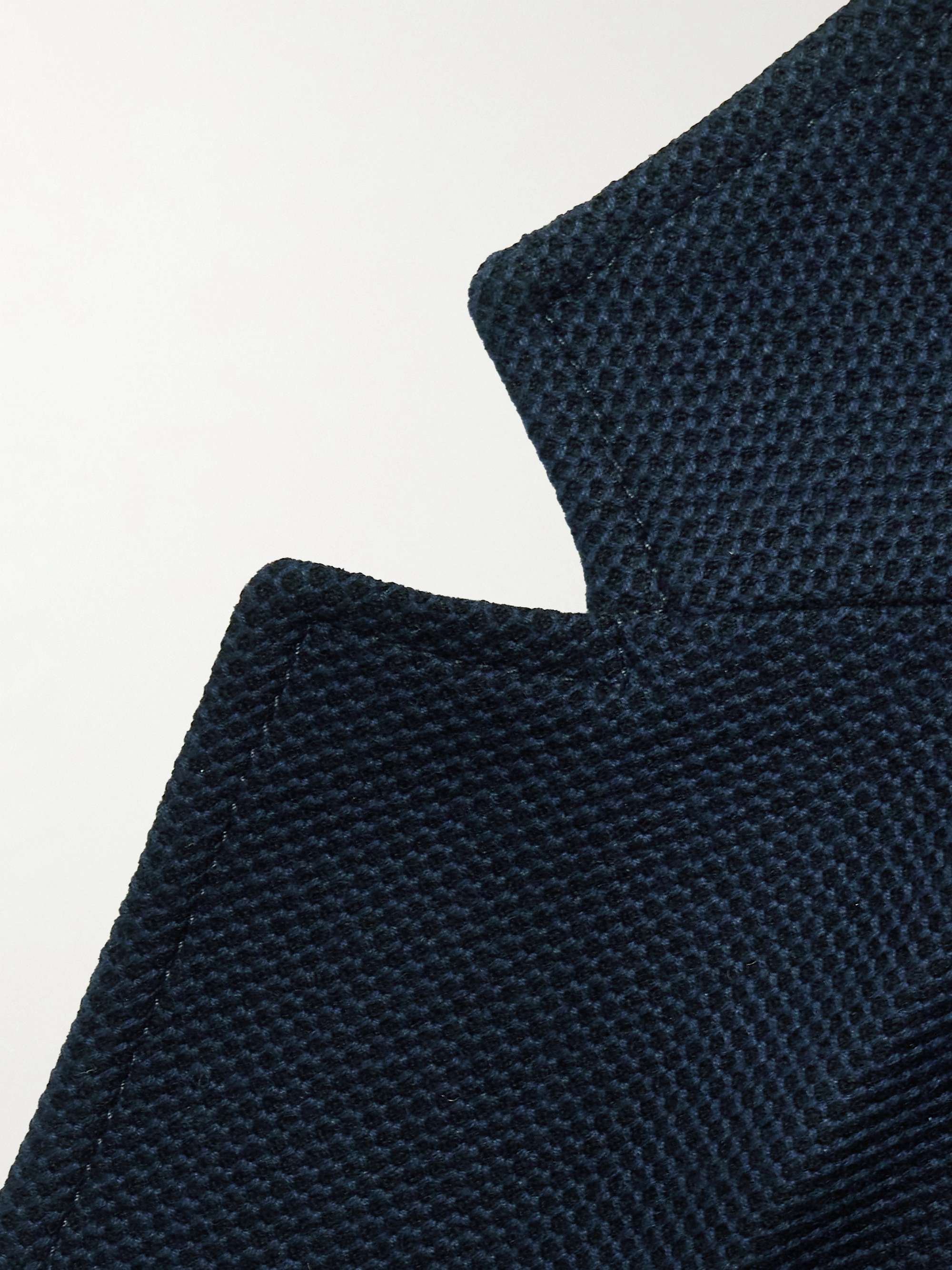 Unstructured Cotton-Piqué Blazer view