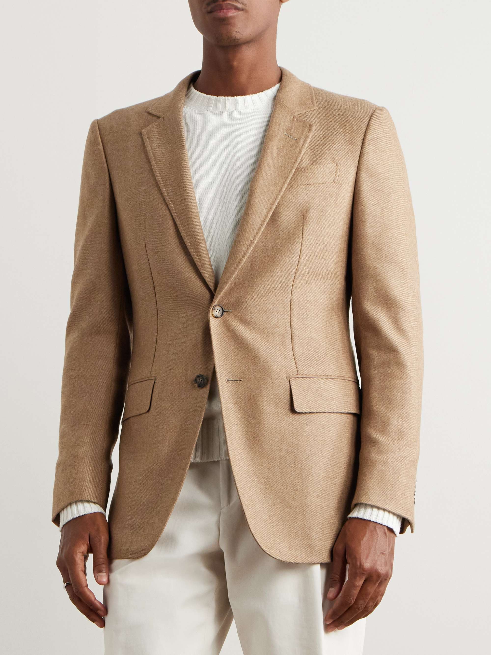 Irving Slim-Fit Wool and Cashmere-Blend Twill Blazer view