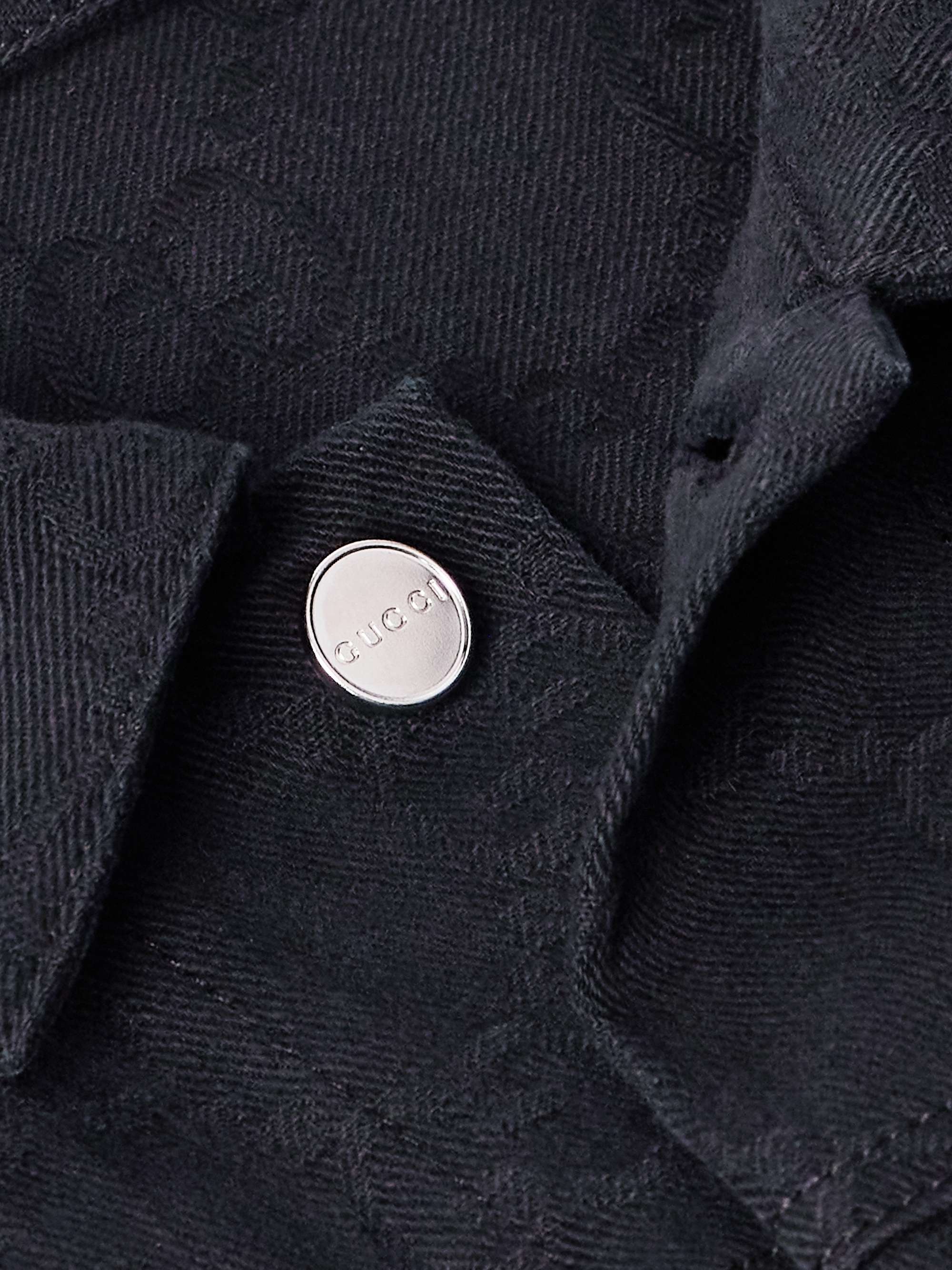 Logo-Jacquard Denim Jacket view