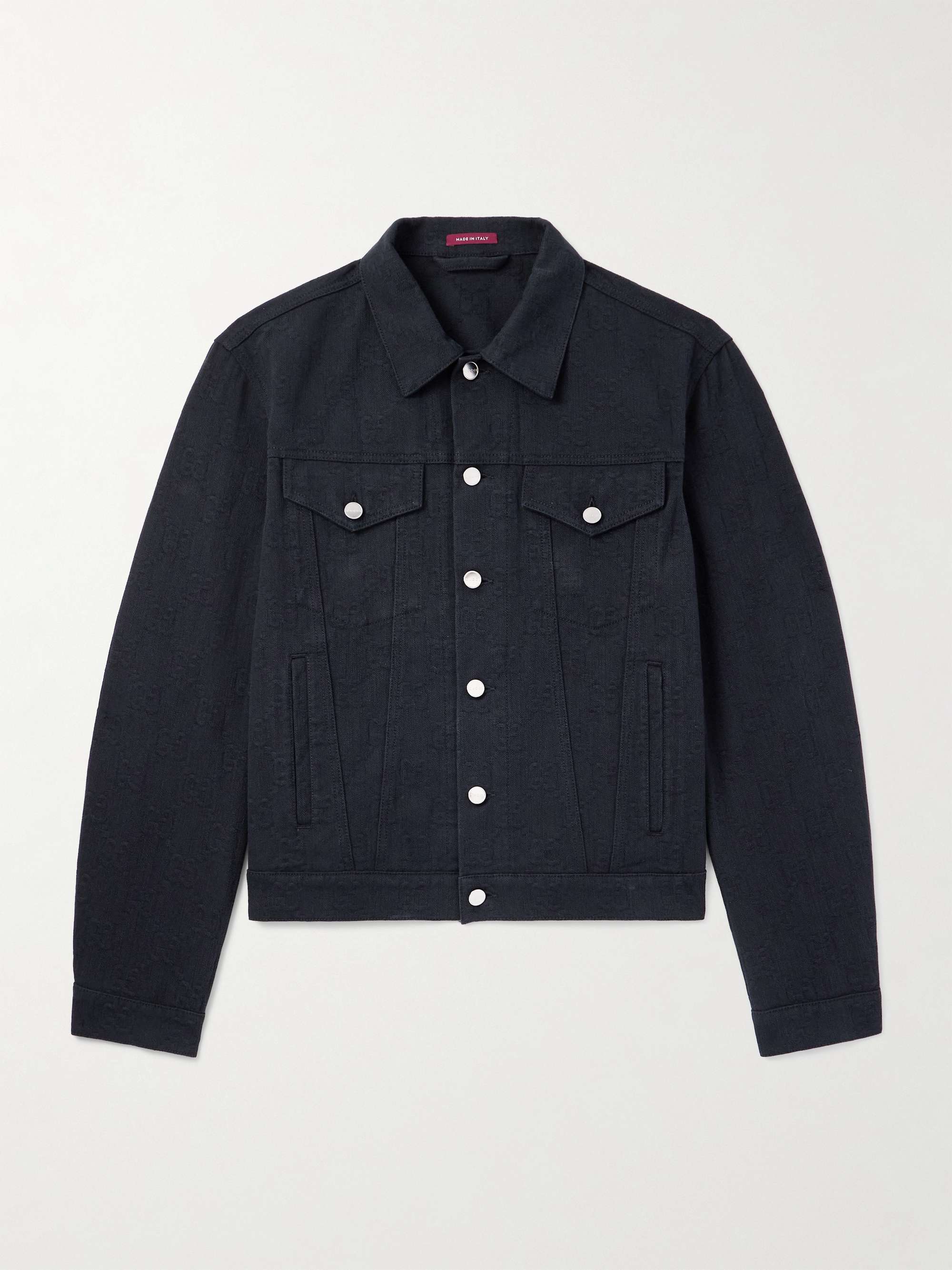 Logo-Jacquard Denim Jacket view