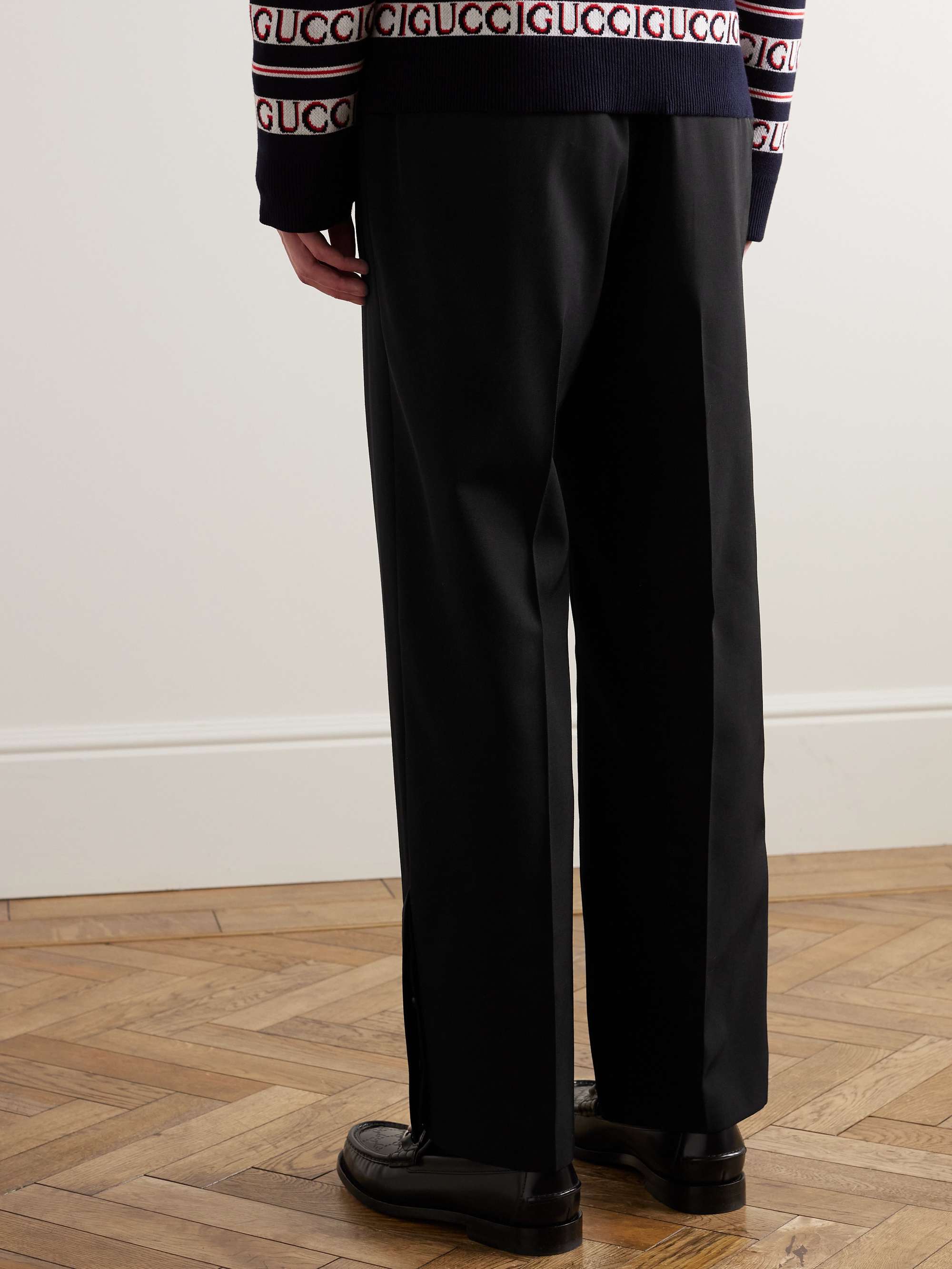 Straight-Leg Twill Trousers view