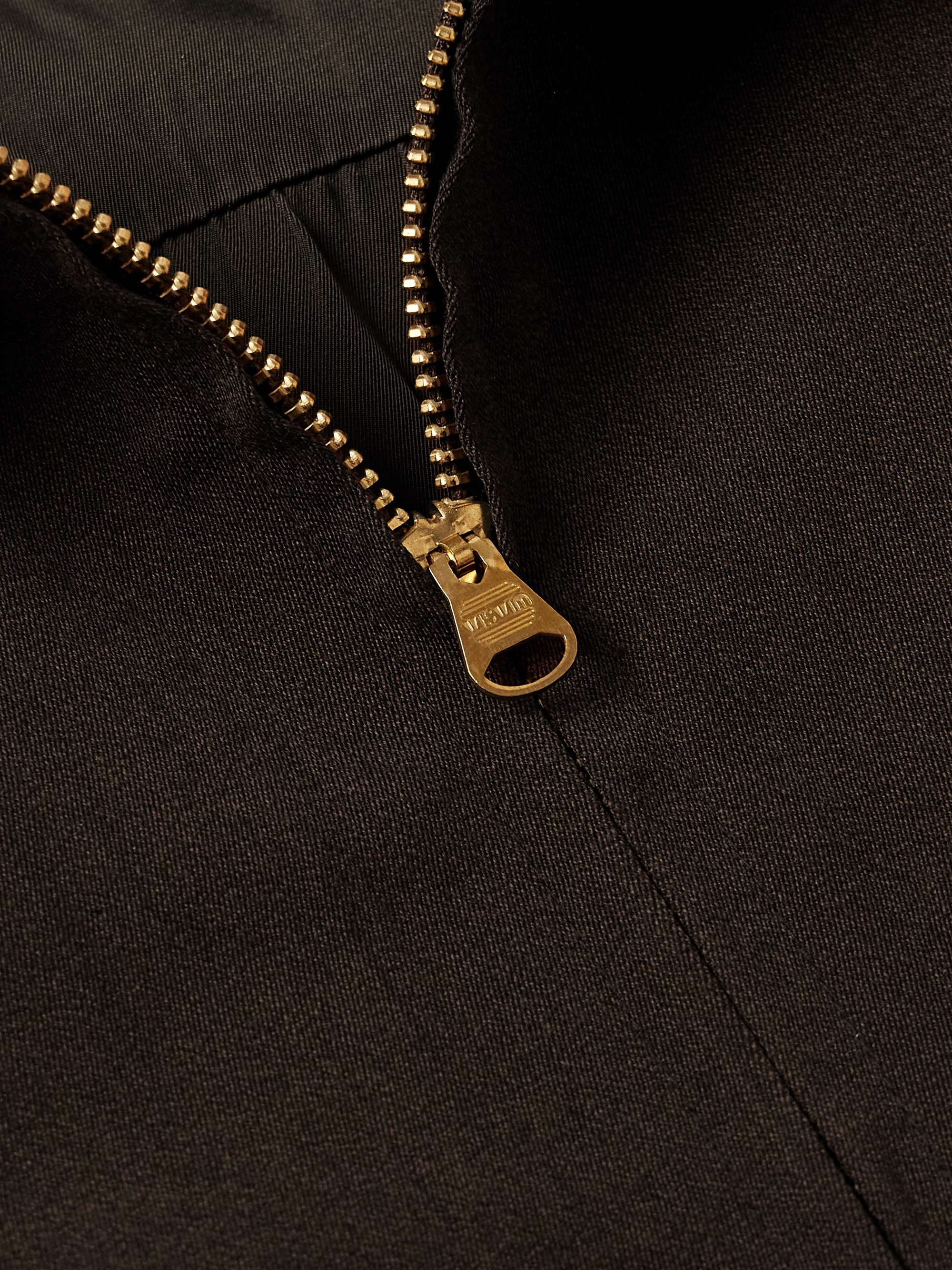 Alcan Embroidered Wool and Linen-Blend Twill Blouson Jacket view