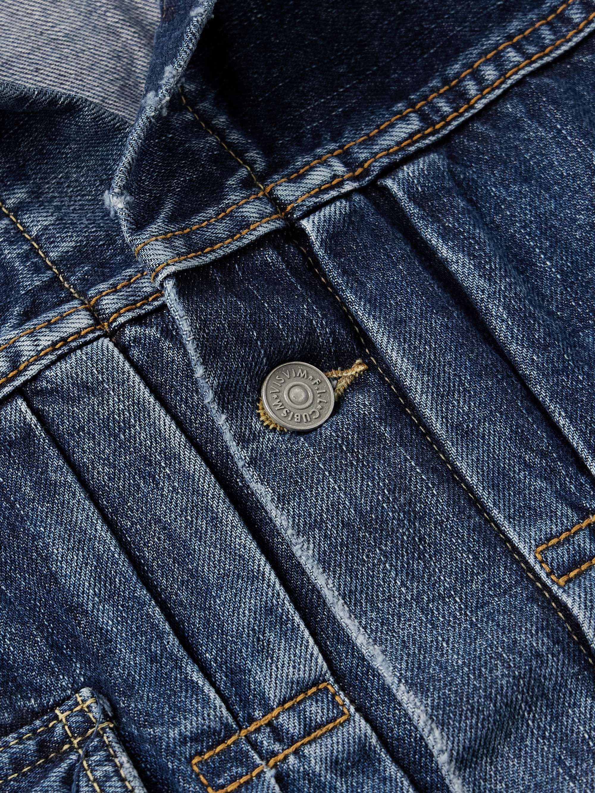 Social Sculpture 101 Paint-Splattered Denim Jacket view