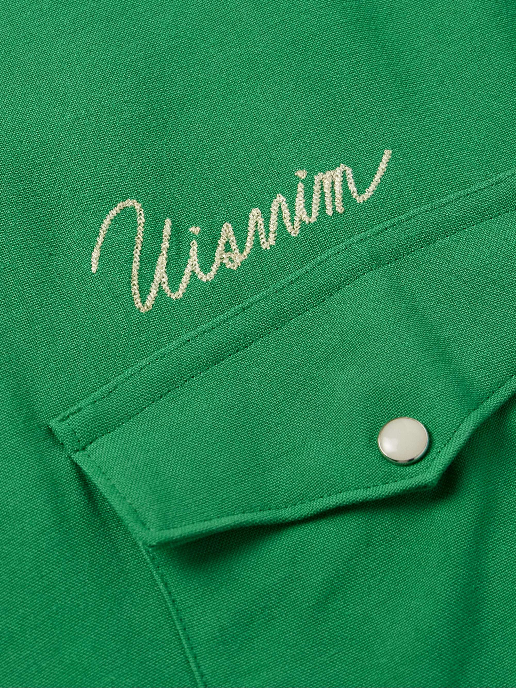 Logo-Embroidered Woven Western Shirt view