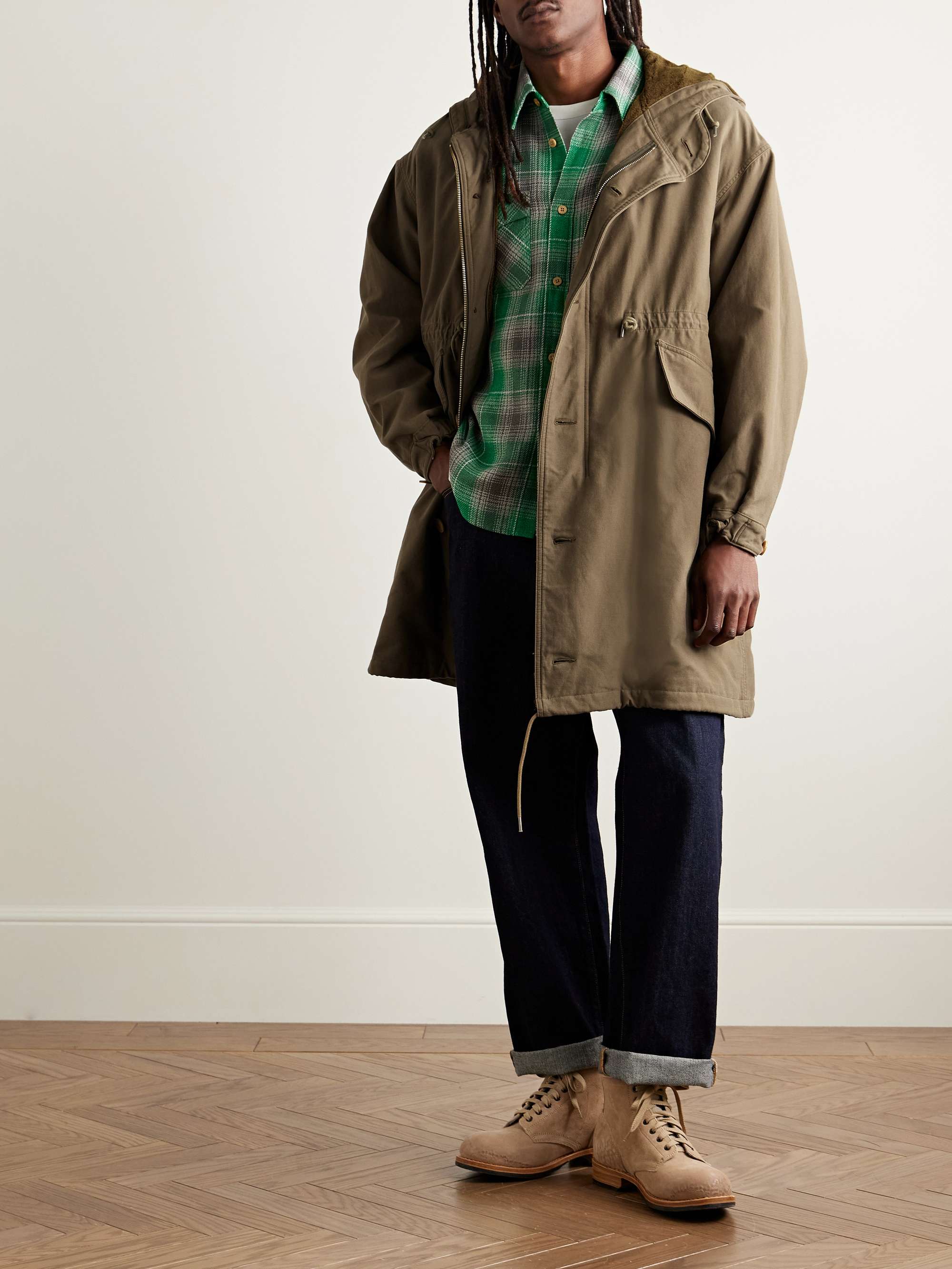 Cotton and Nylon-Blend Hooded Parka view