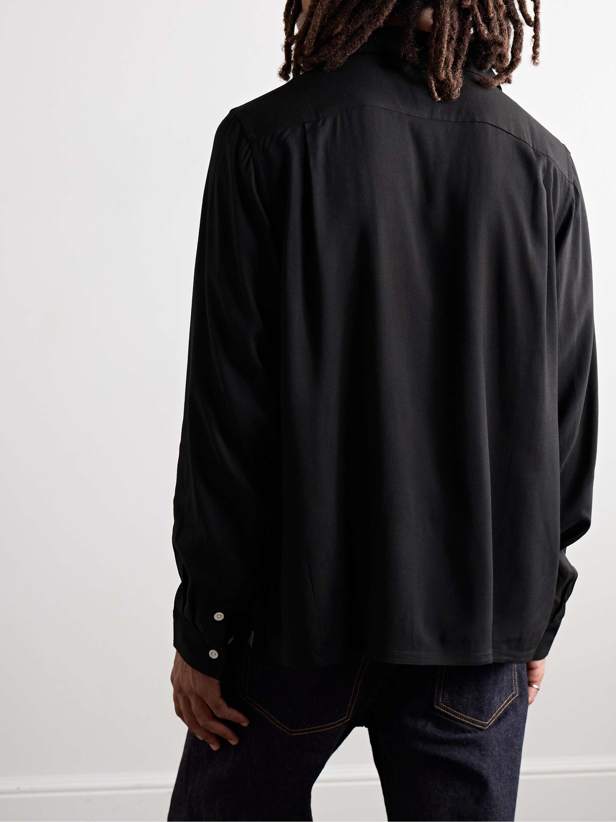 Keesey Convertible-Collar Woven Shirt view
