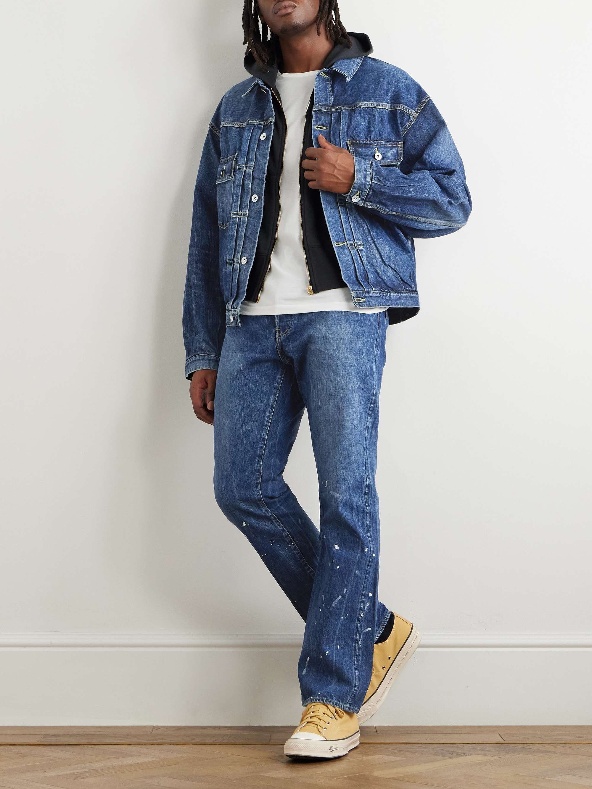 Social Sculpture Tapered Distressed Jeans view