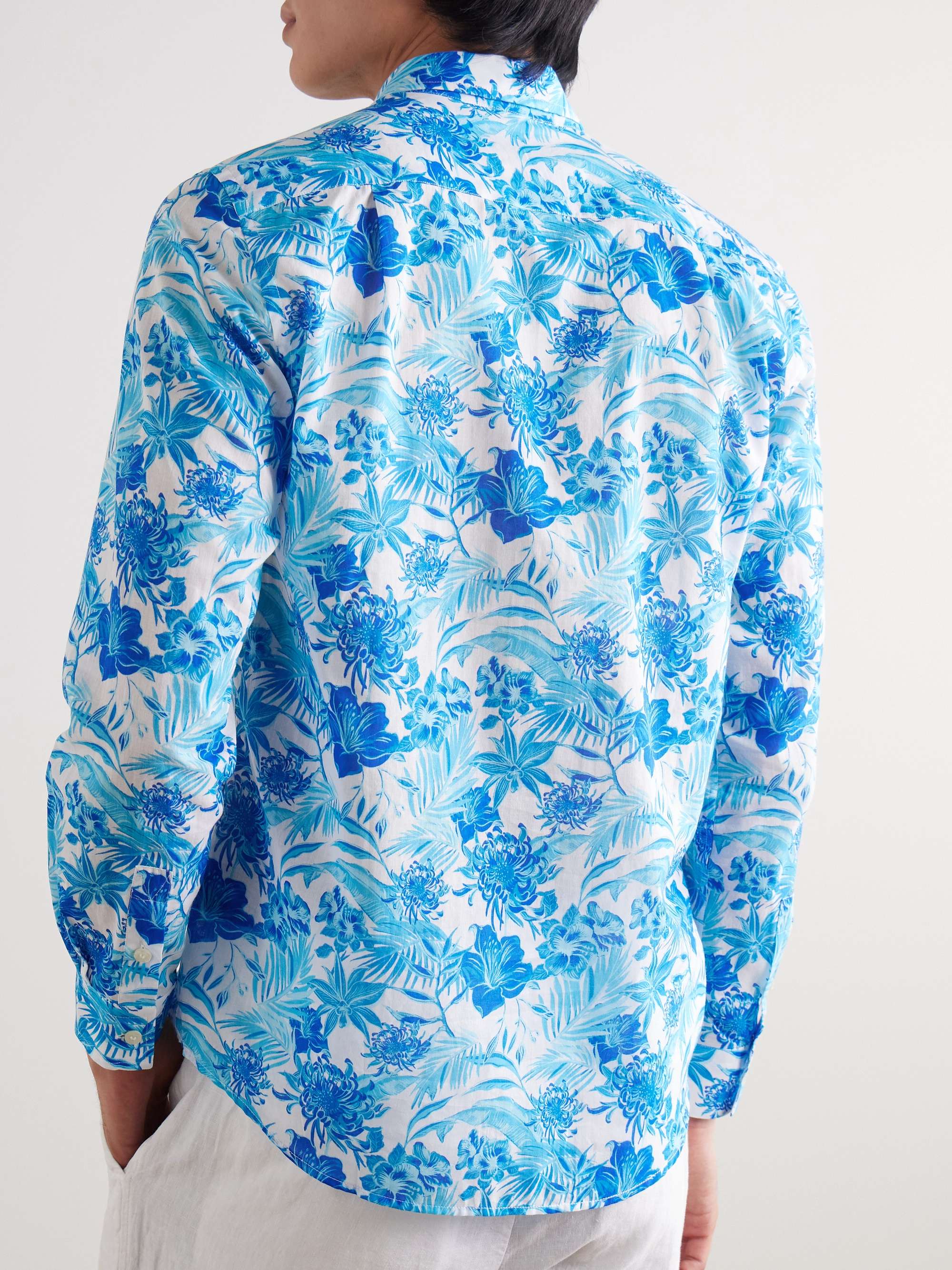 Caracal Floral-Print Cotton-Voile Shirt view