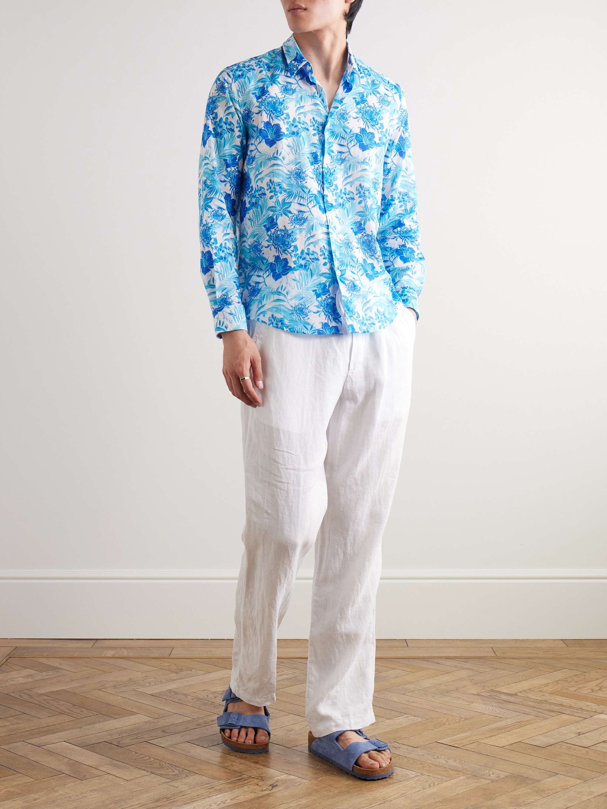 Caracal Floral-Print Cotton-Voile Shirt view