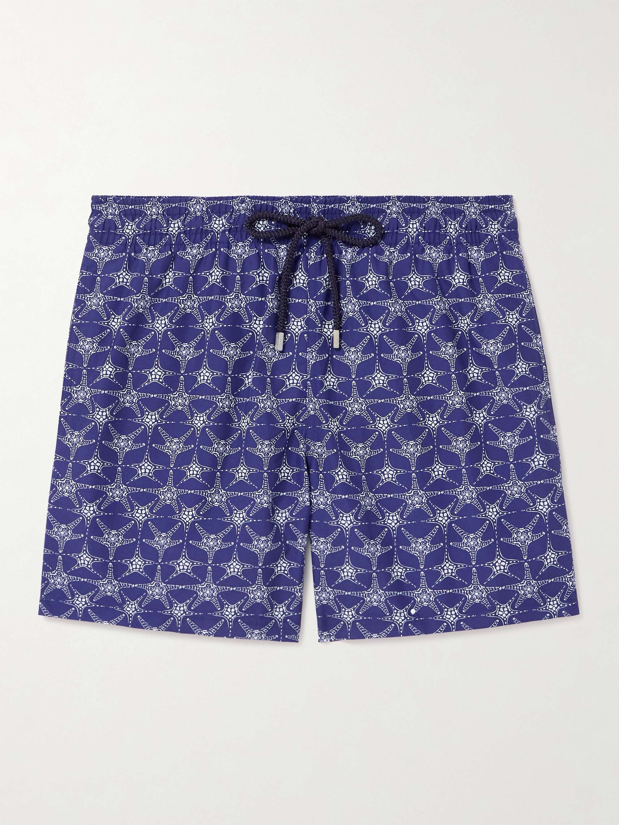 Moorea Straight-Leg Mid-Length Printed ECONYL® Swim Shorts view