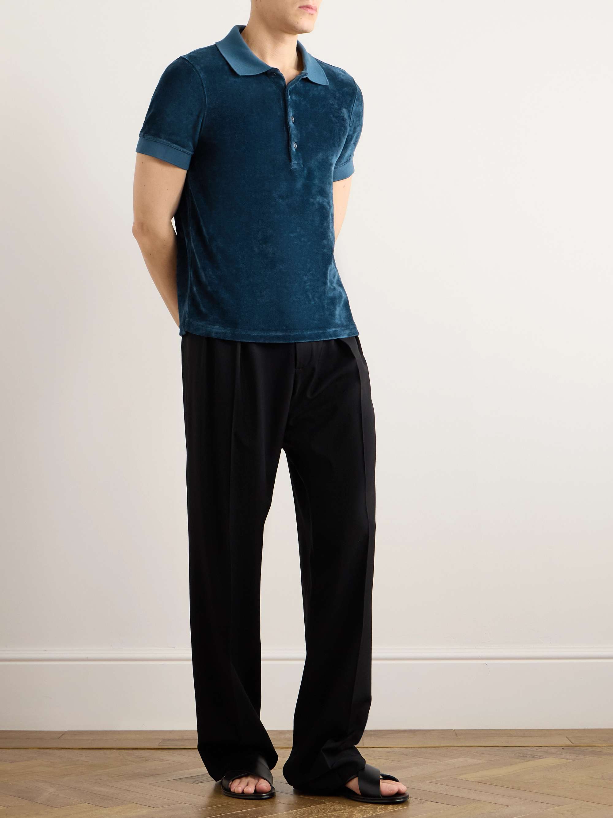 Velour Polo Shirt view