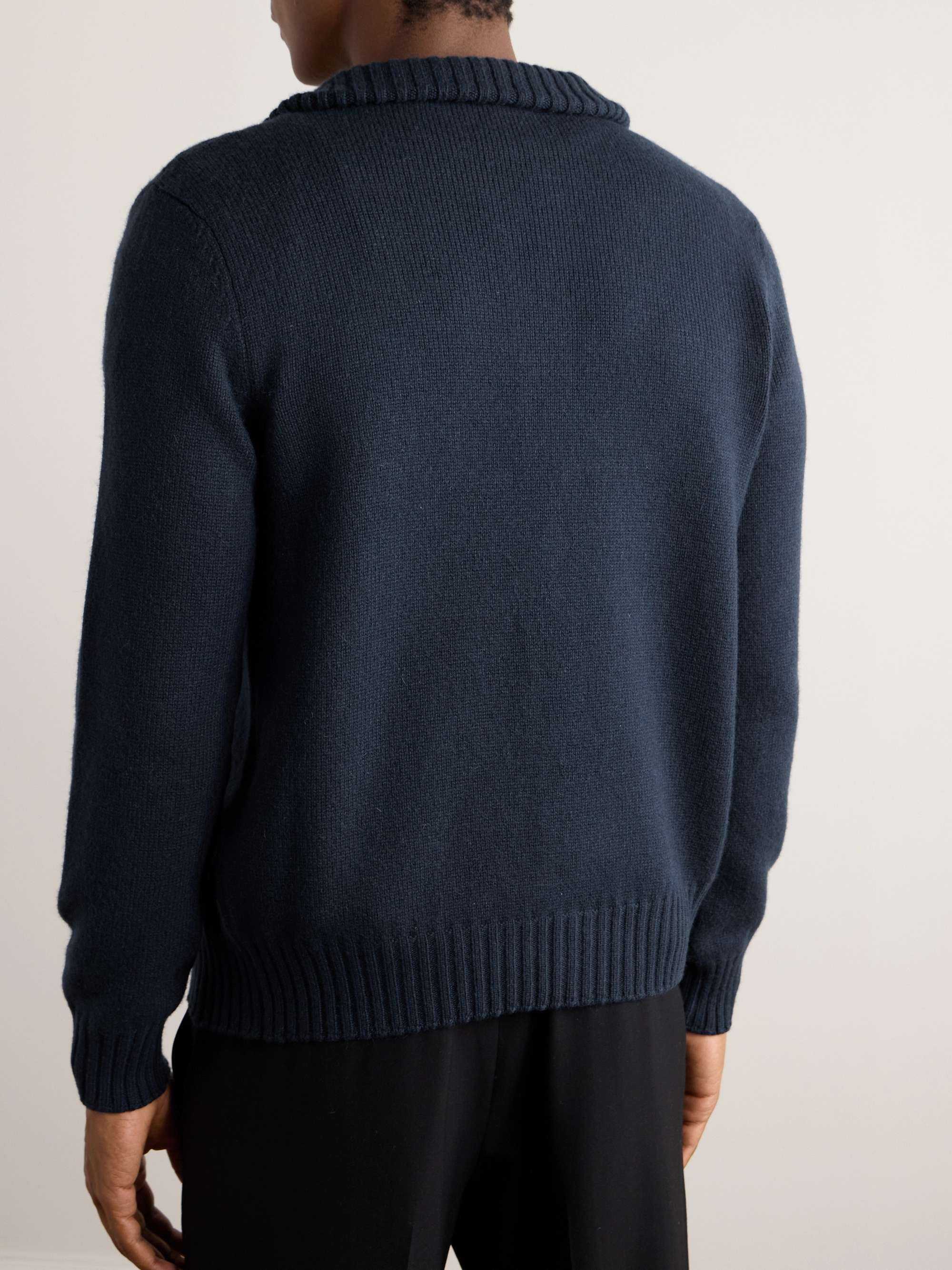Wool, Cashmere and Mohair-Blend Cardigan view