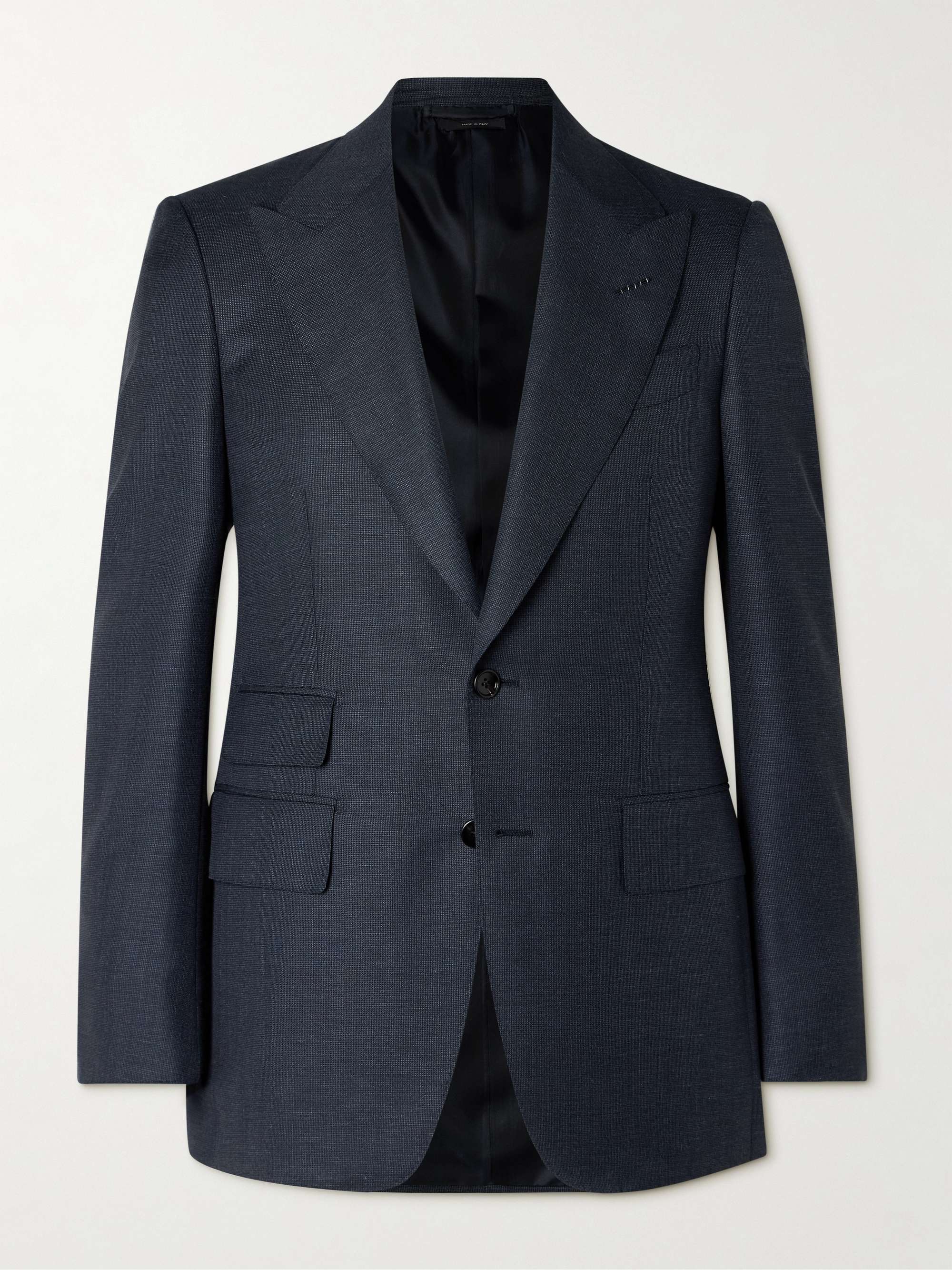 Shelton Slim-Fit Wool, Mohair, Linen and Silk-Blend Suit Jacket view