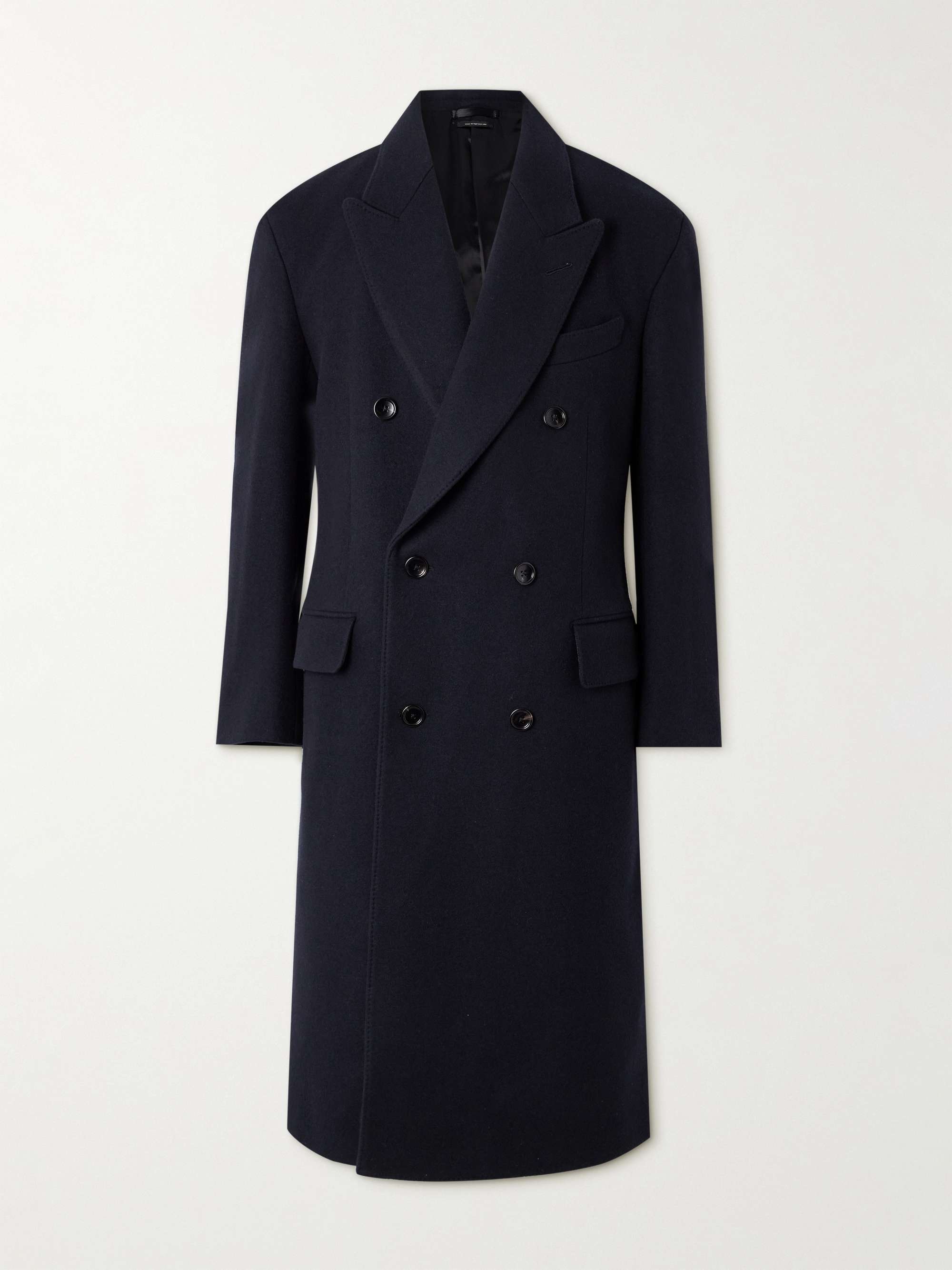 Oversized Double-Breasted Wool Coat view
