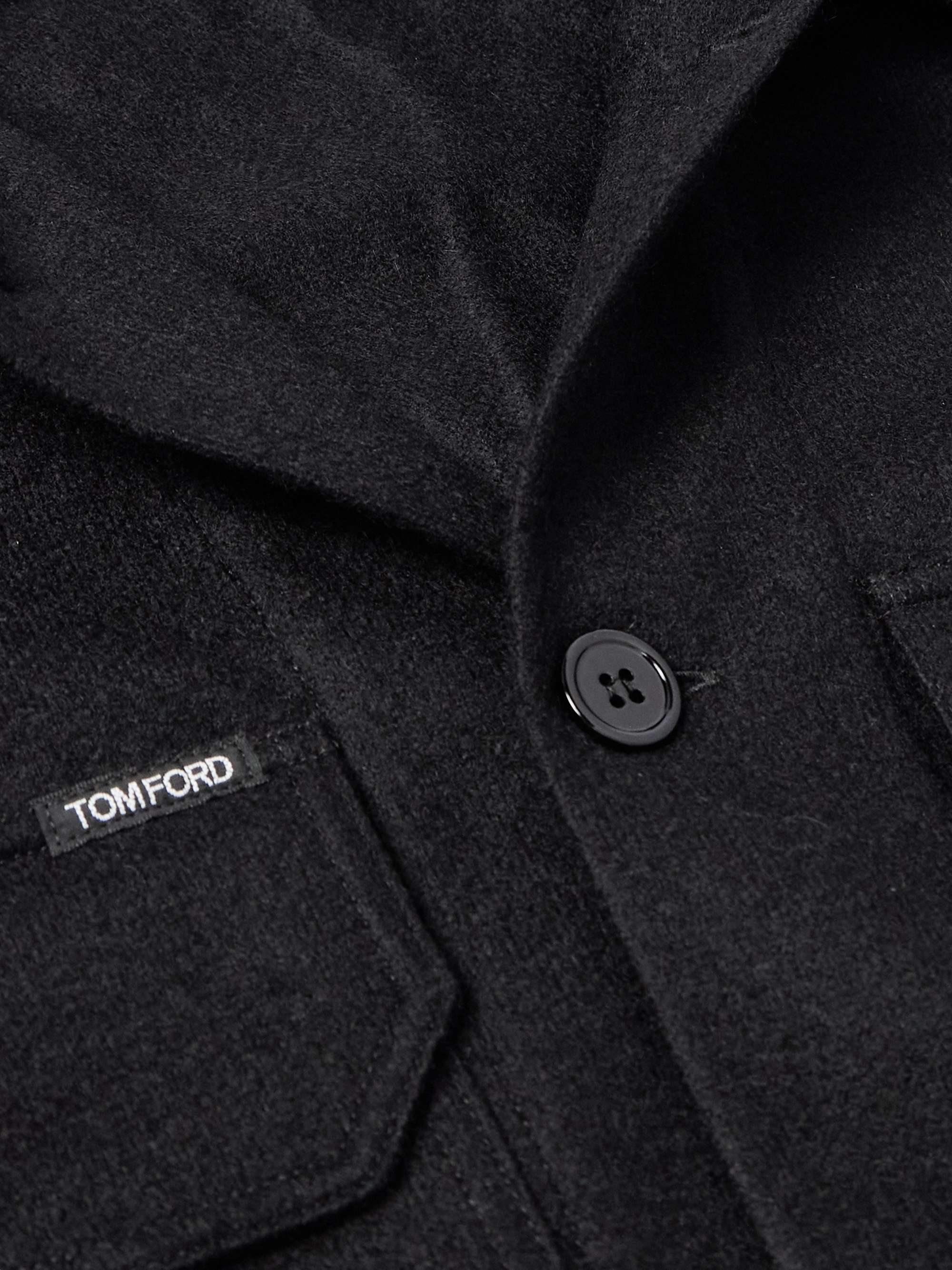 Logo-Appliquéd Cashmere Overshirt view