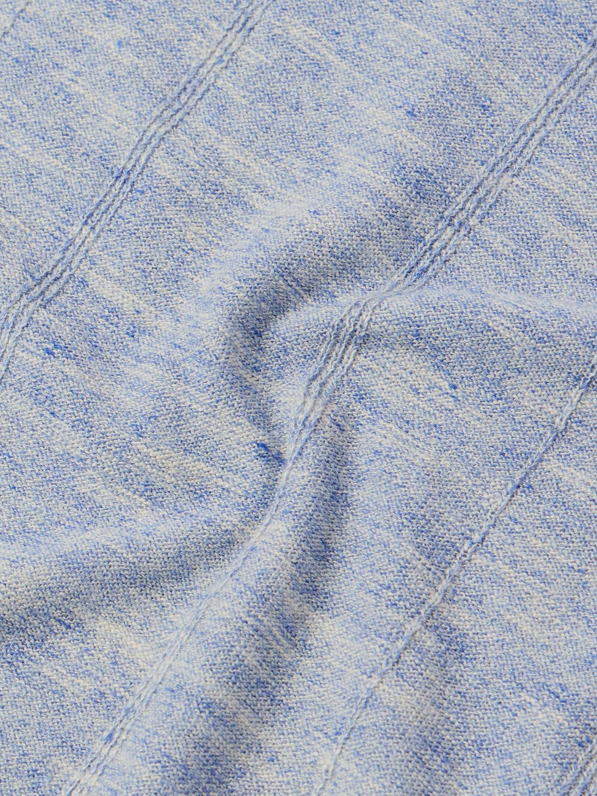 Tori Ribbed Linen and Silk-Blend T-Shirt view