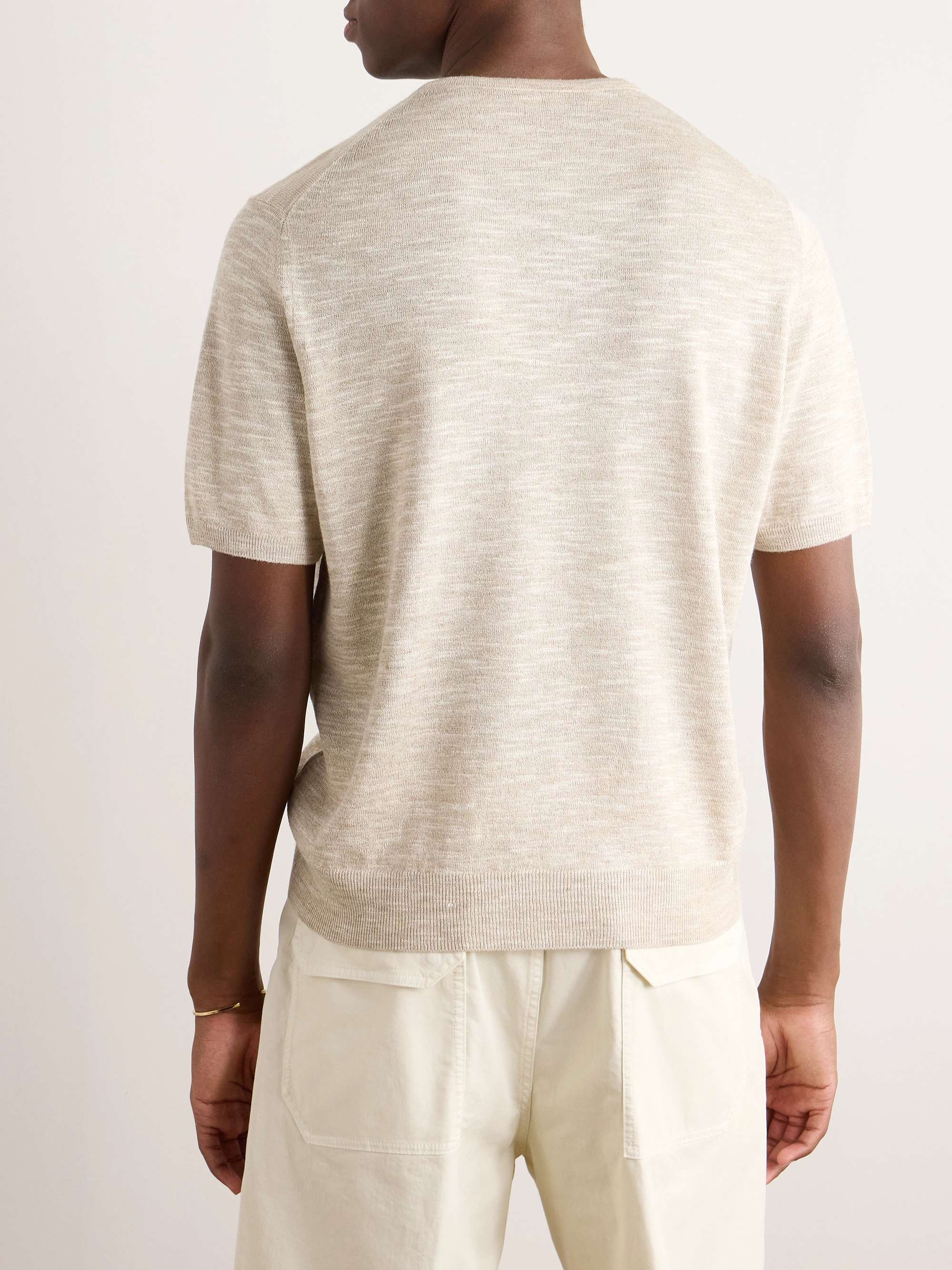Linen and Silk-Blend T-Shirt view