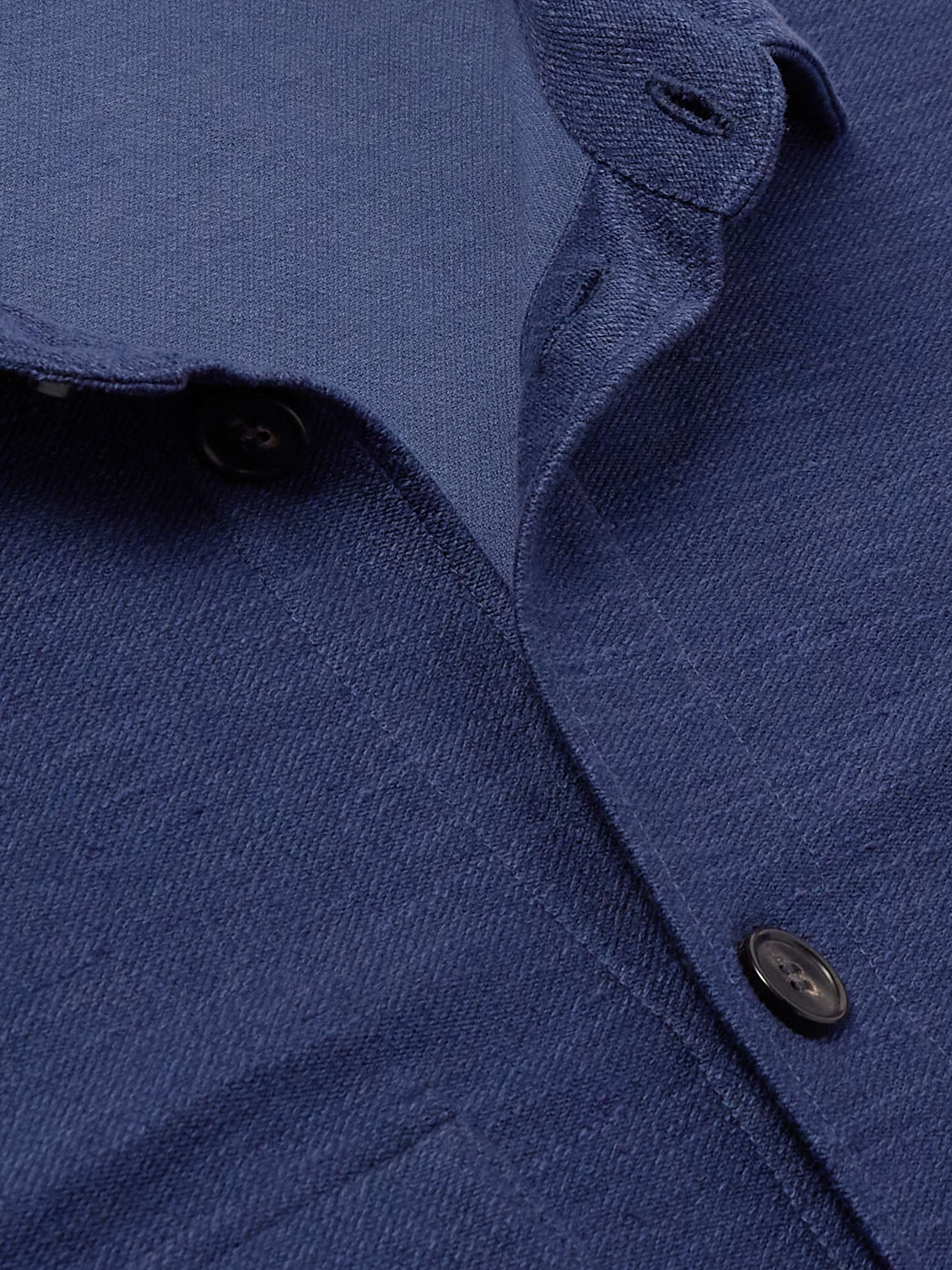Silk, Cotton and Linen-Blend Overshirt view