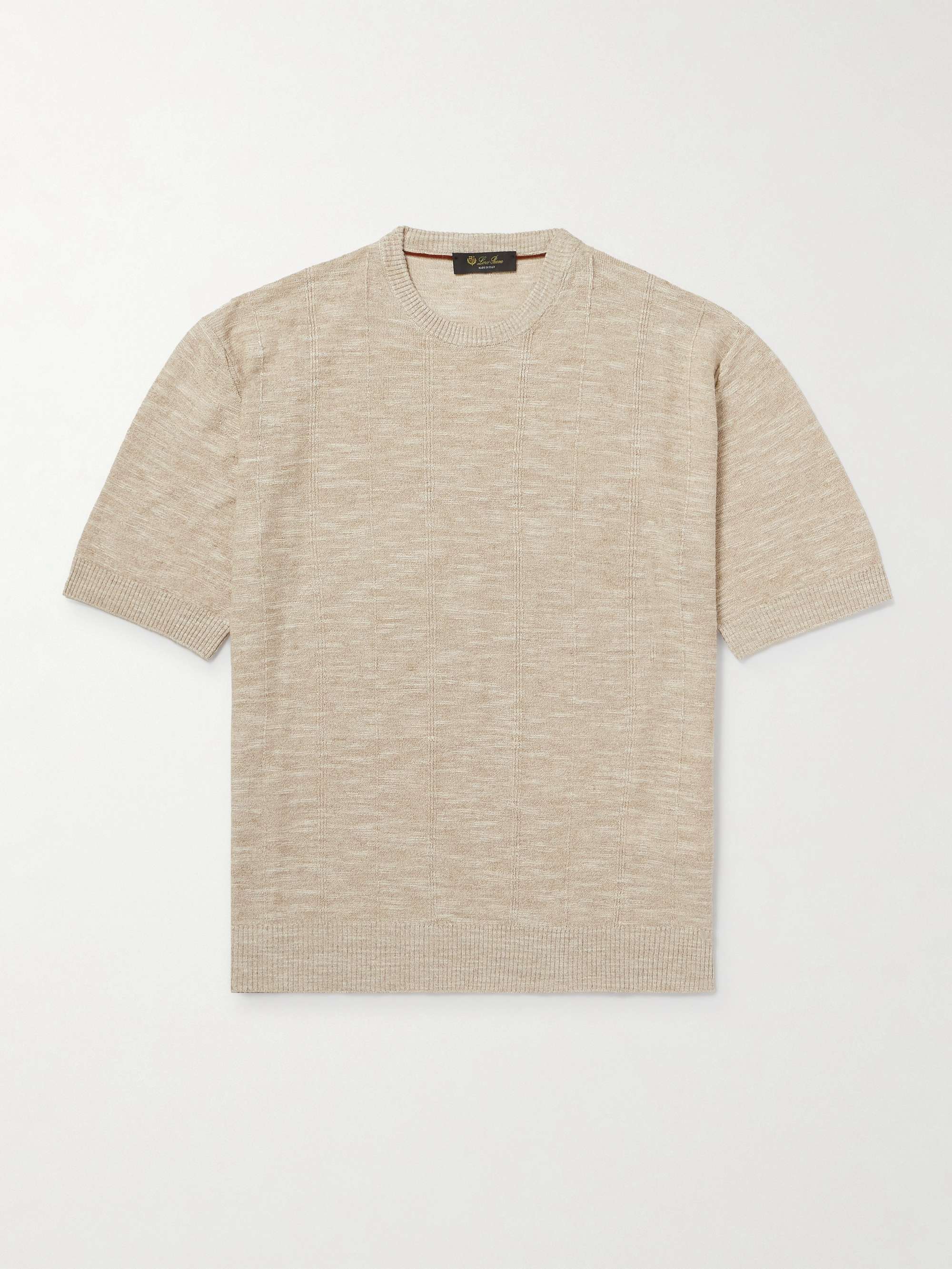 Tori Linen and Silk-Blend T-Shirt view