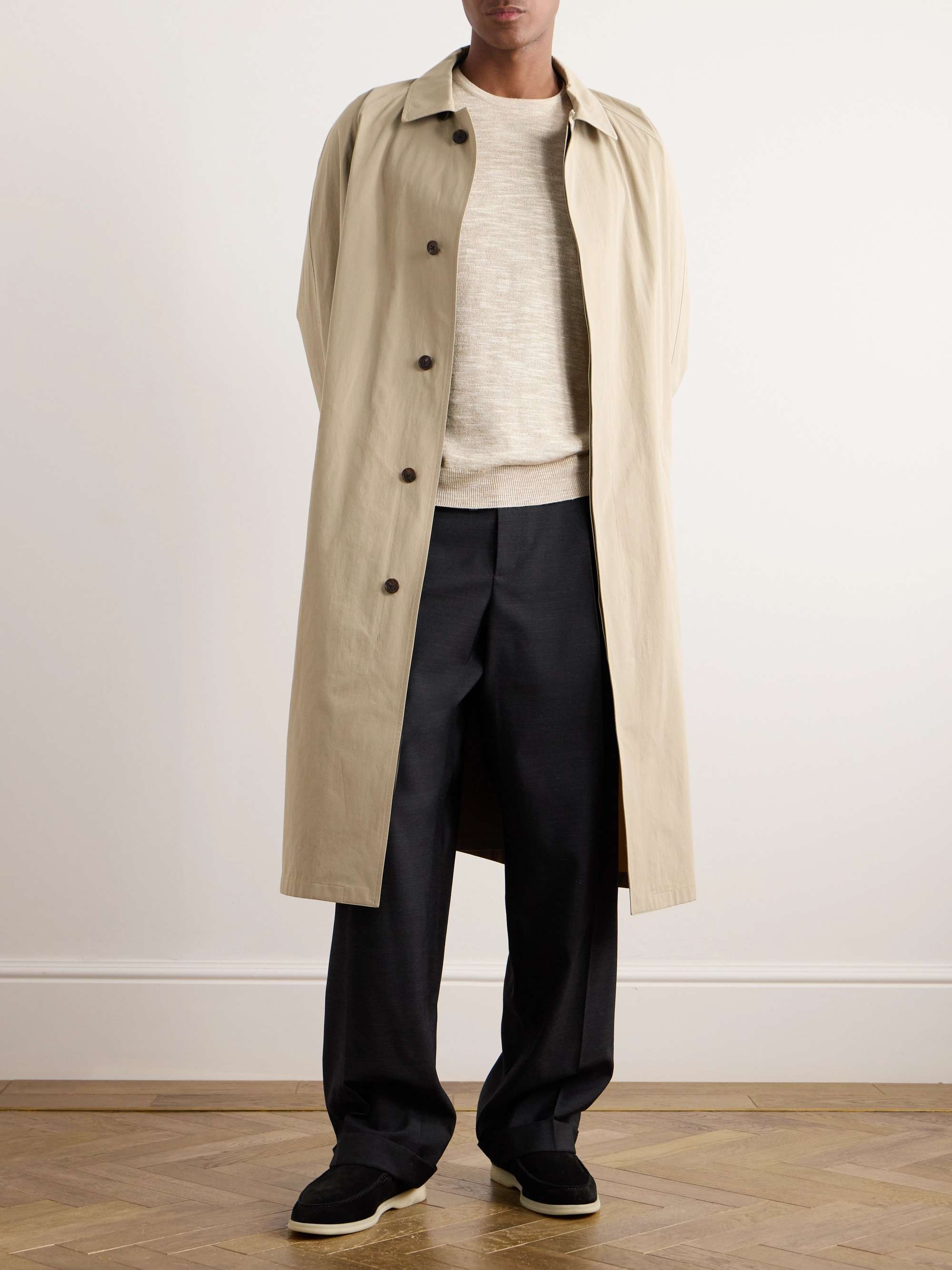 Linen and Silk-Blend Sweater view