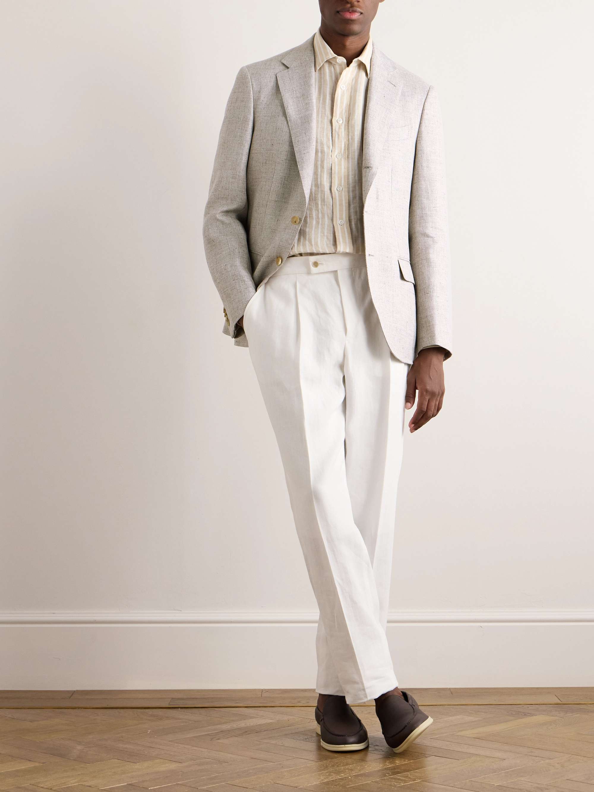 Torino Slub Linen Blazer view
