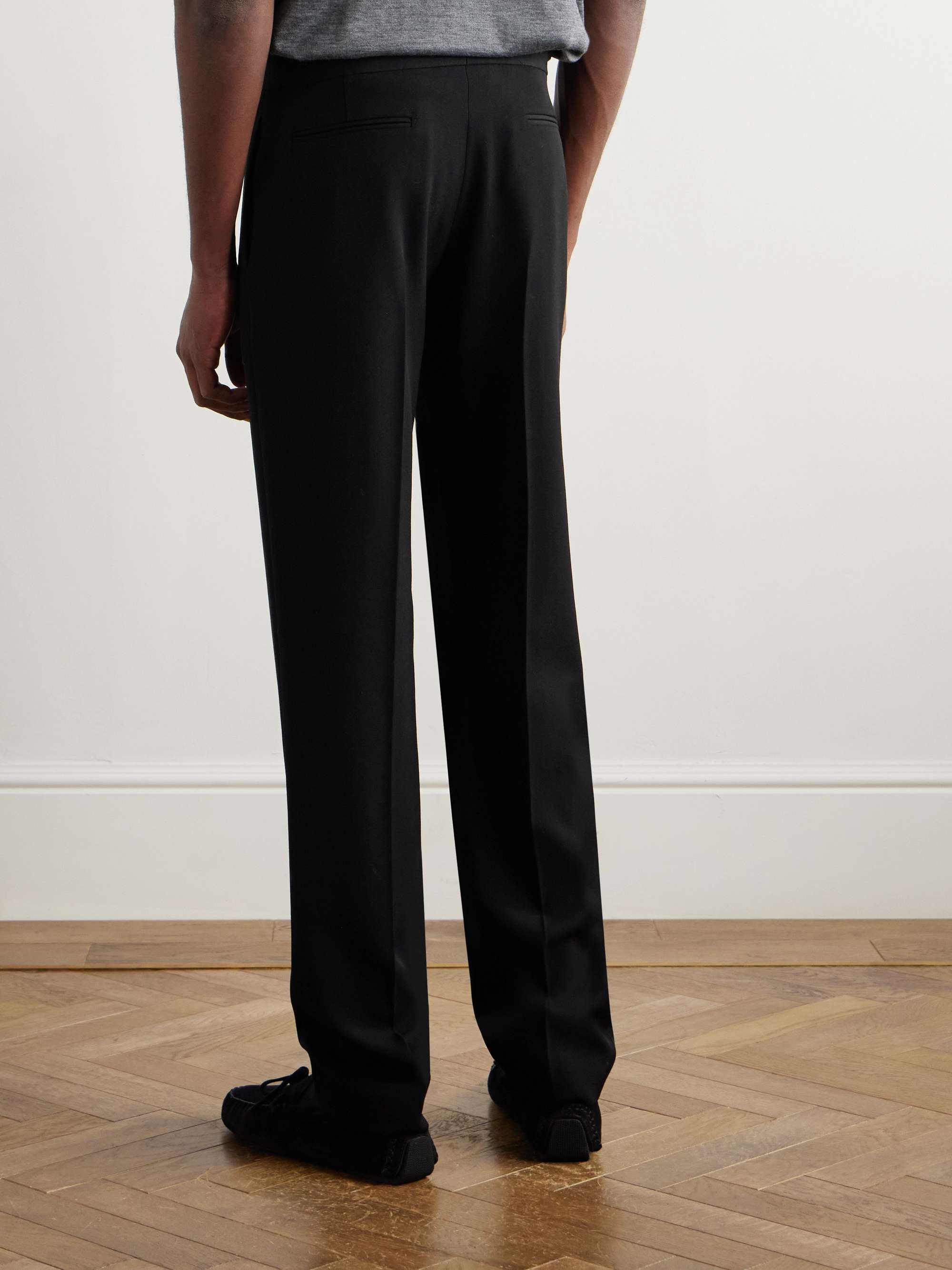 Rivo Straight-Leg Wool-Twill Trousers view