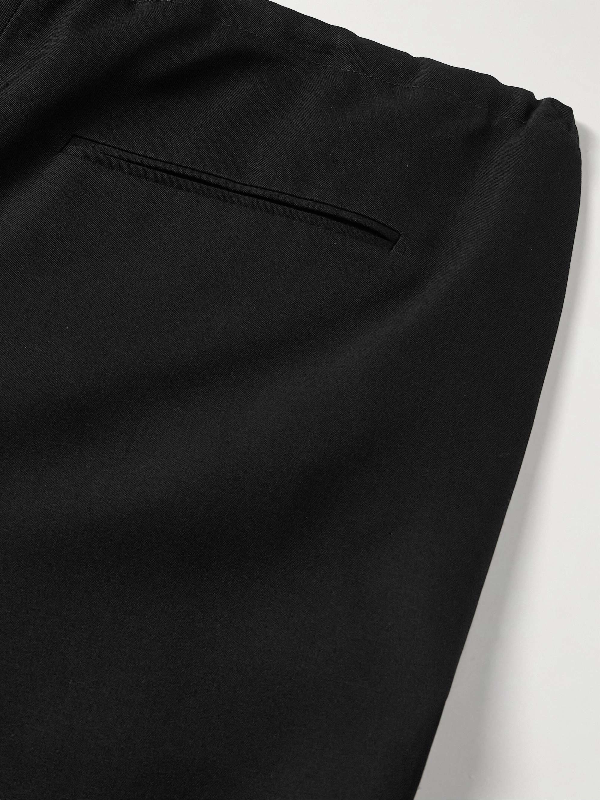 Donatello Wide-Leg Wool-Crepe Trousers view