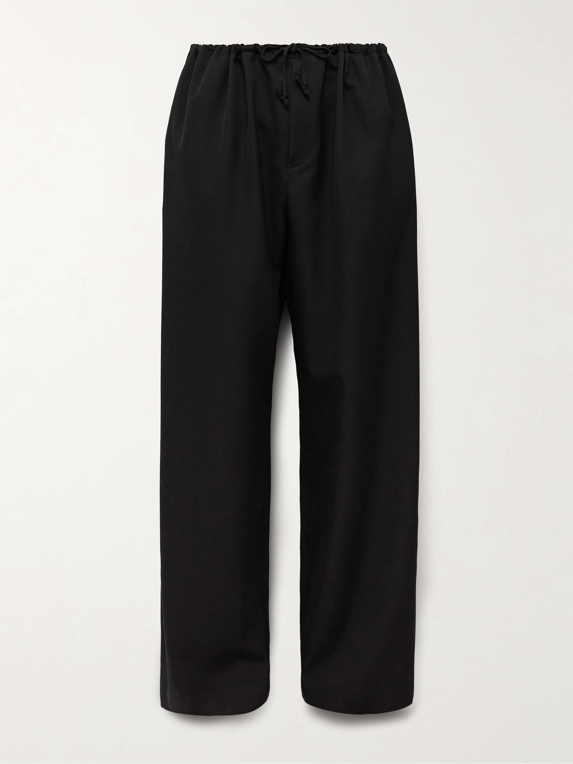 Donatello Wide-Leg Wool-Crepe Trousers view