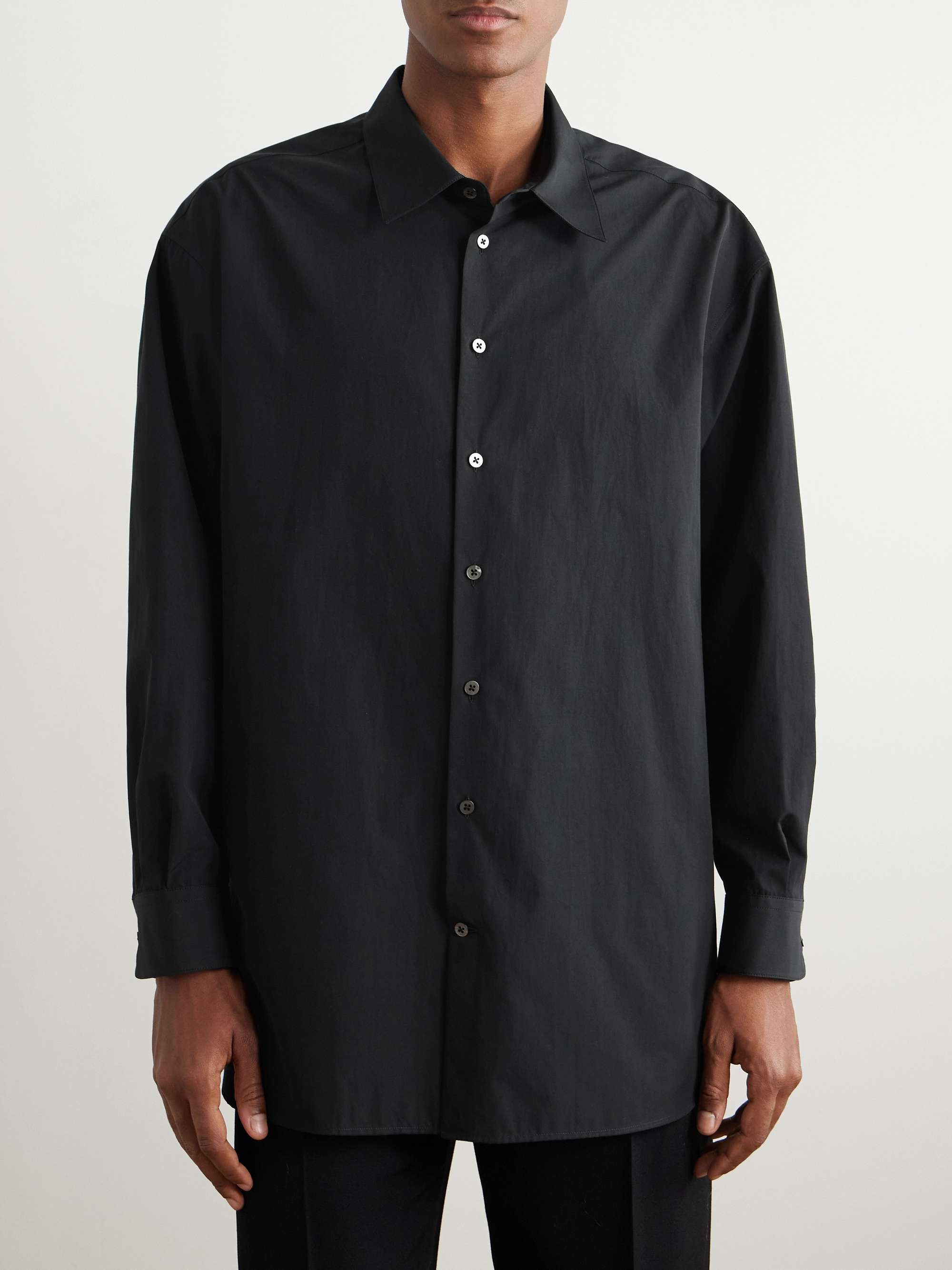 Lukre Oversized Cotton-Poplin Shirt view