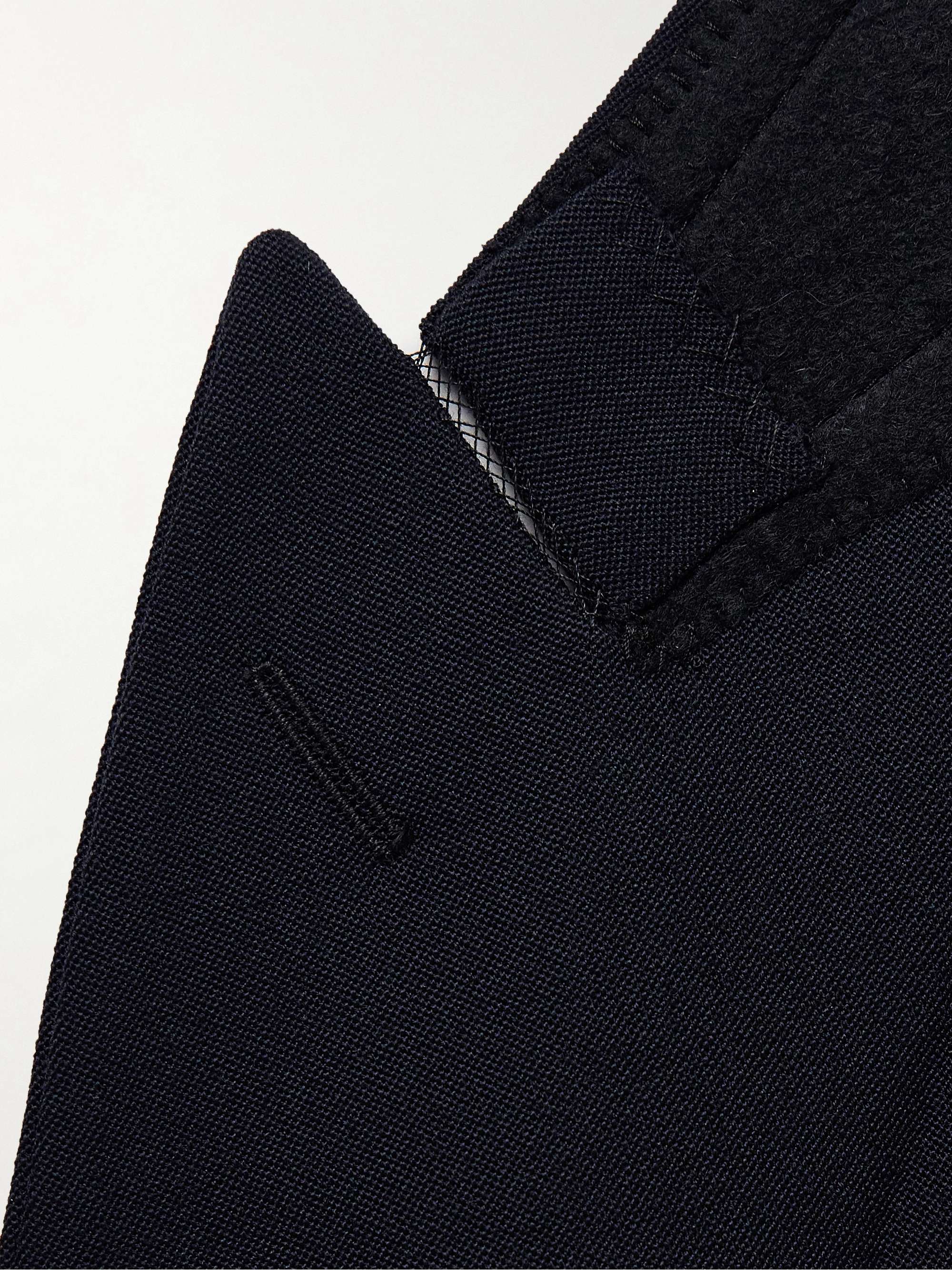 Donnes Double-Breasted Grain de Poudre Virgin Wool Suit Jacket view