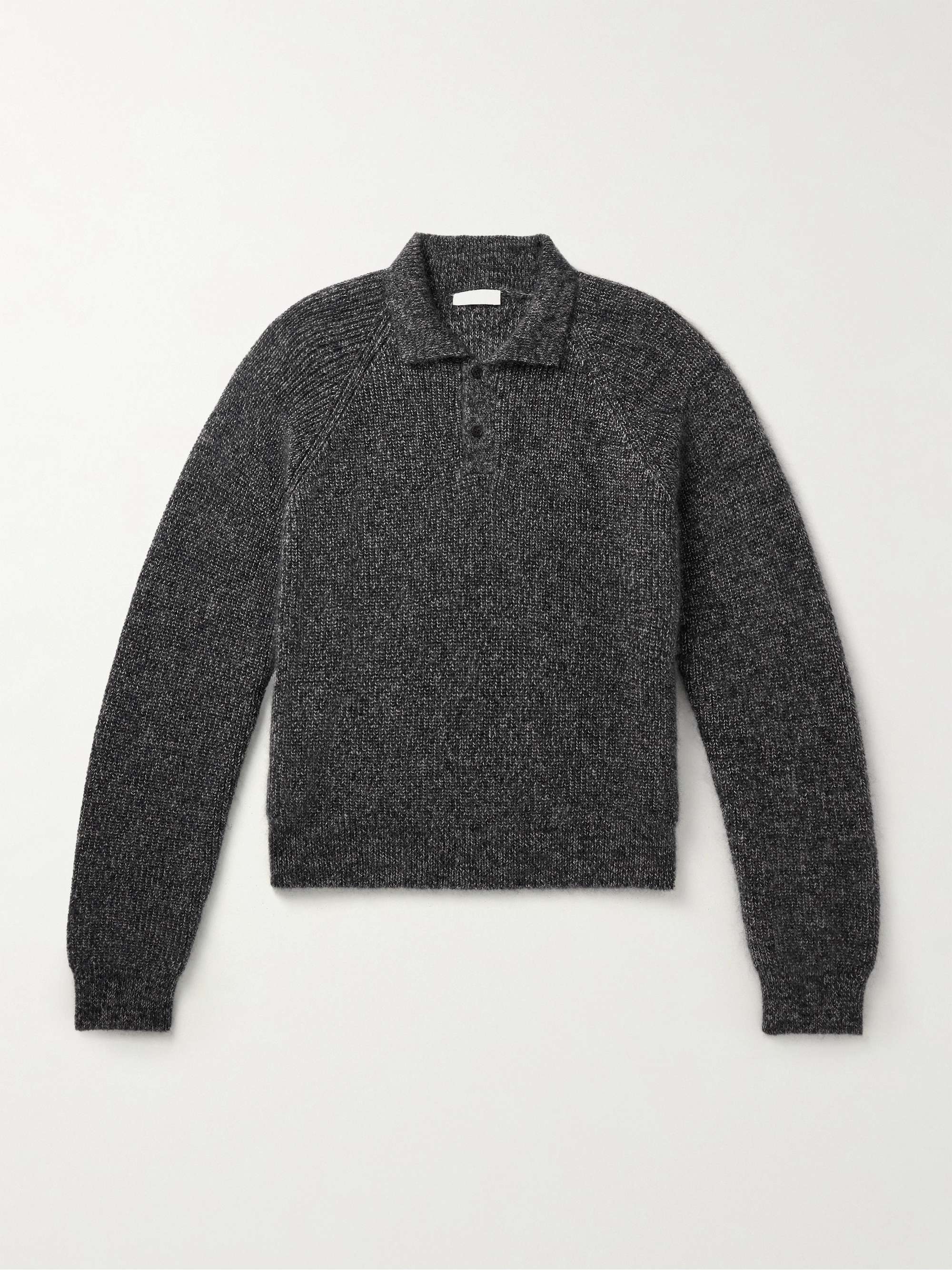 Jora Mohair and Silk-Blend Polo Shirt view