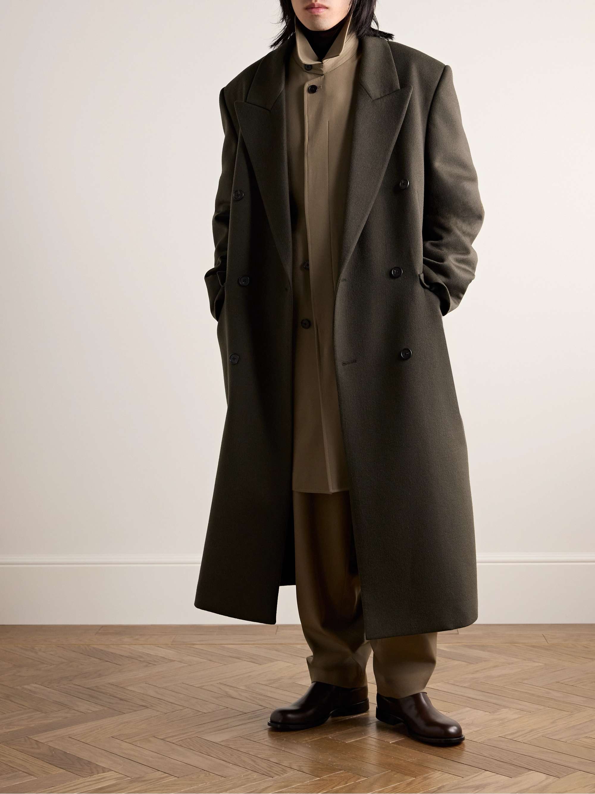 Velasco Double-Breasted Cashmere Coat view