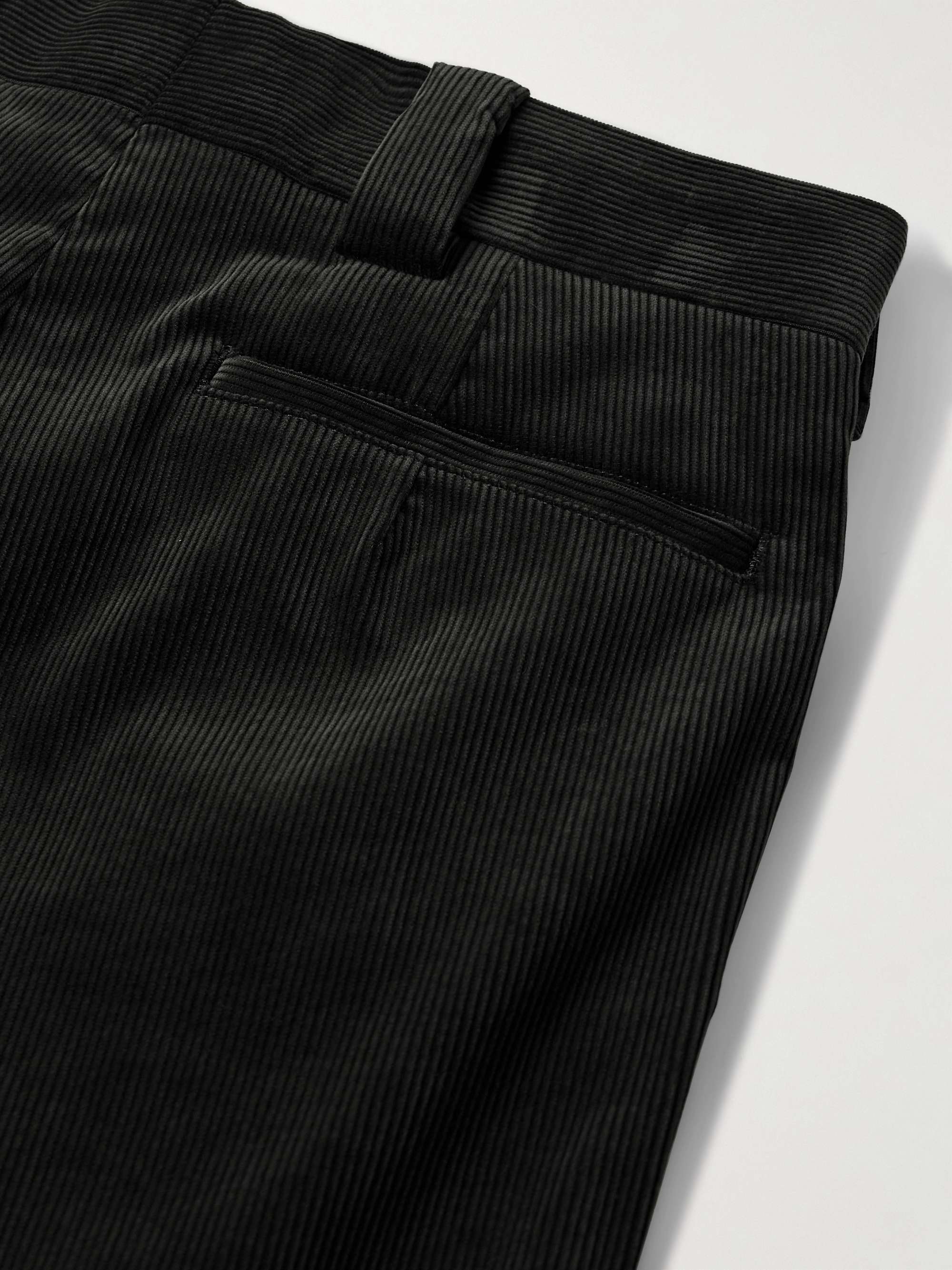 D Slacks Straight-Leg Suvin Cotton-Corduroy Trousers view